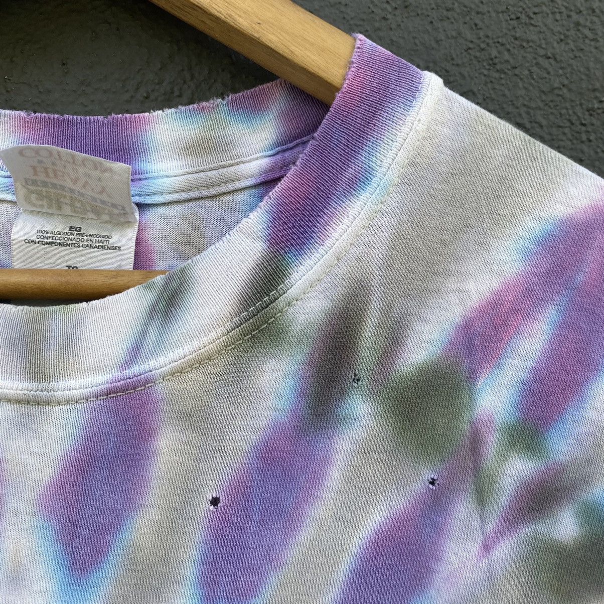 Band Tees Thrashed Vintage Pink Floyd Band Bleach Tie Dye ERD GRUNGE T Size US XL / EU 56 / 4 - 7 Thumbnail