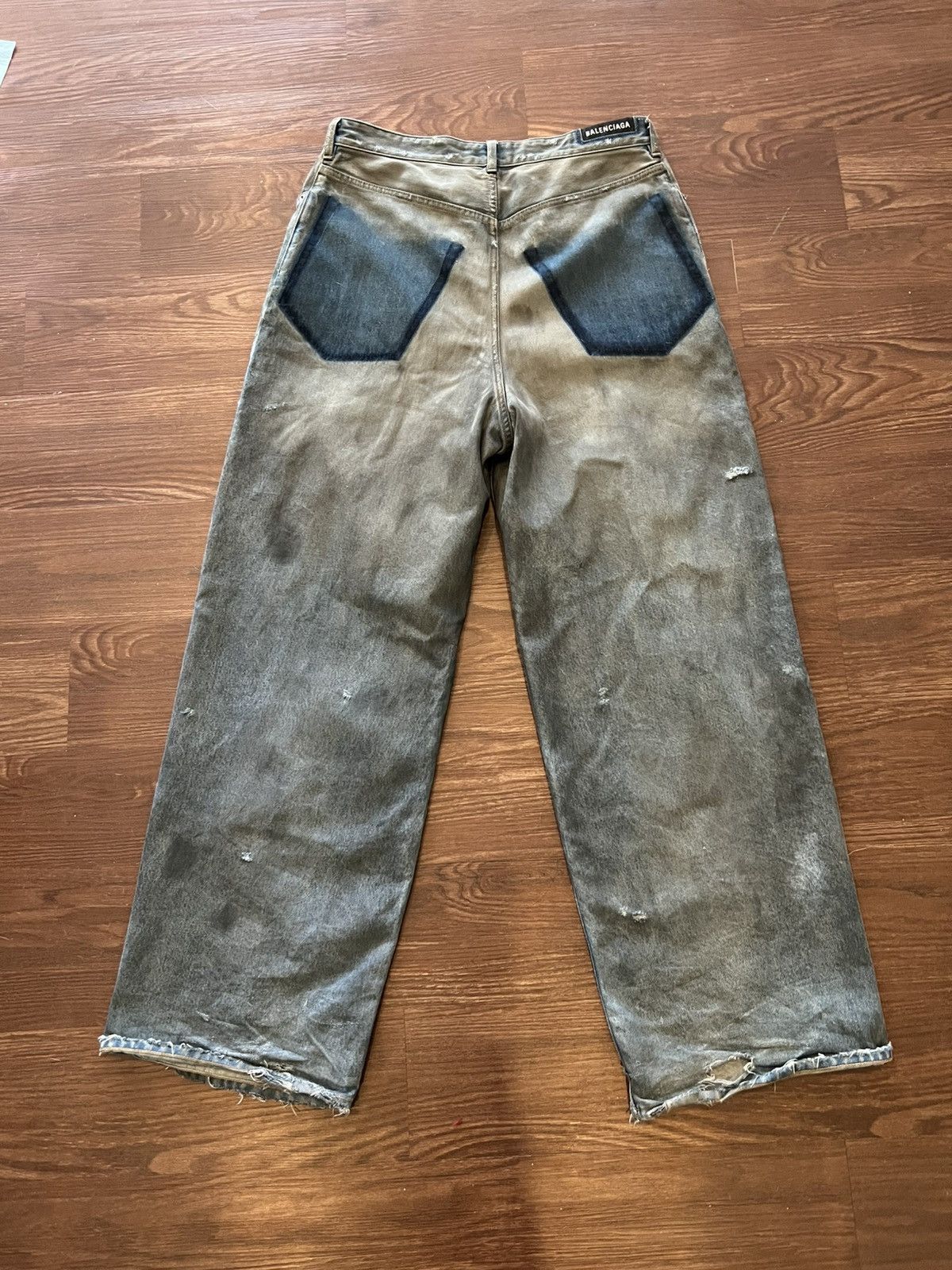 Balenciaga Balenciaga Patched Pockets Baggy Denim Size US 32 / EU 48 - 2 Thumbnail
