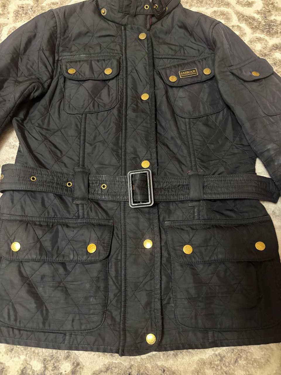 Barbour Barbour International Quilted Belted Jacket Black/Red Size M / US 6-8 / IT 42-44 - 15 Thumbnail