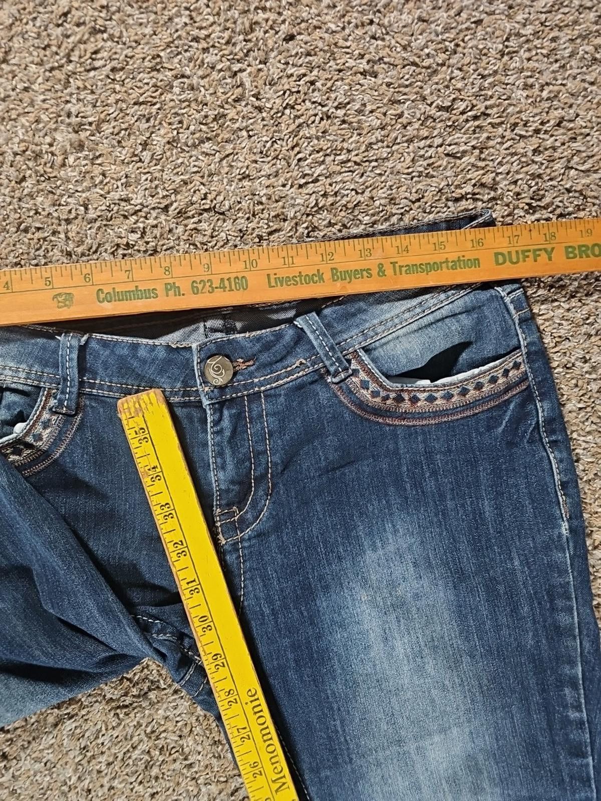 rue21 Twentyone Black By Rue 21 Womens Sz 9/10R Blue Jeans Size 32" / US 10 / IT 46 - 4 Thumbnail
