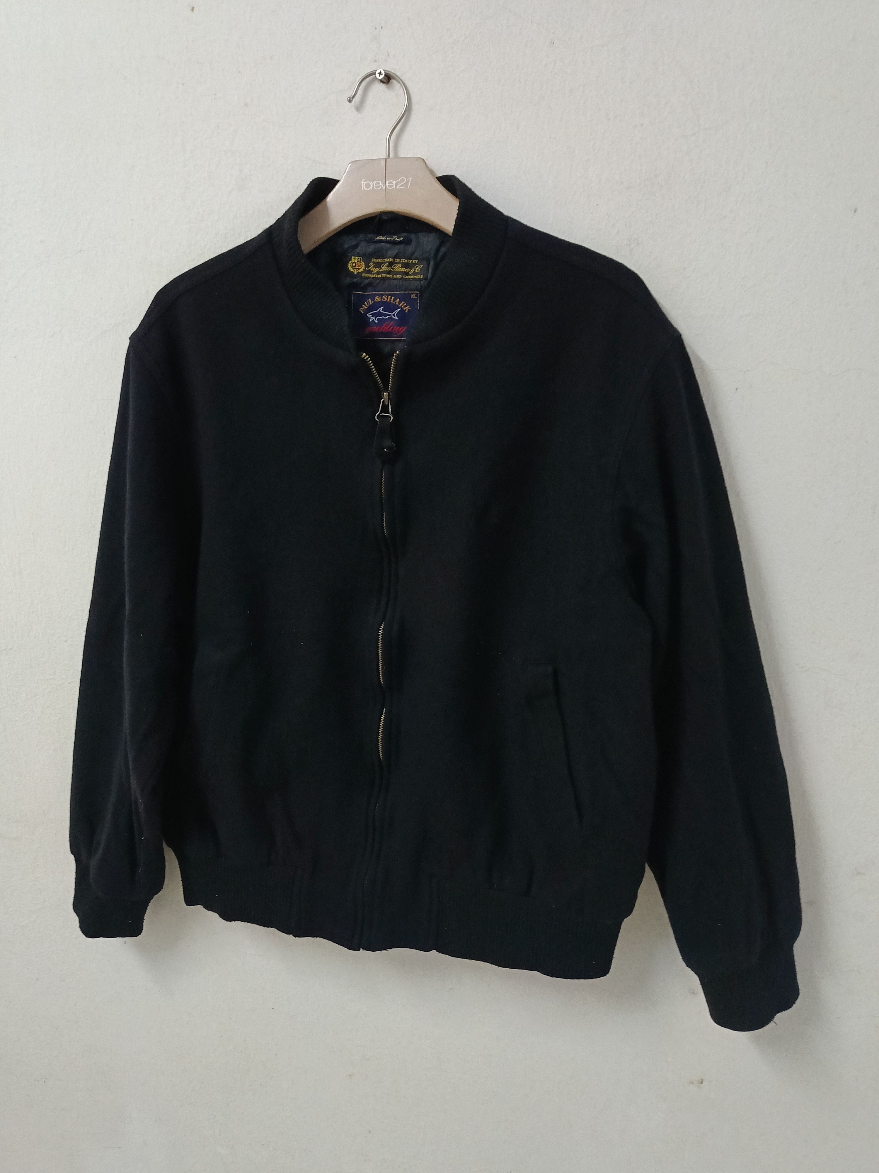 Paul & Shark Paul & Shark Cashmere Wool Bomber Jacket Size US L / EU 52-54 / 3 - 1 Thumbnail