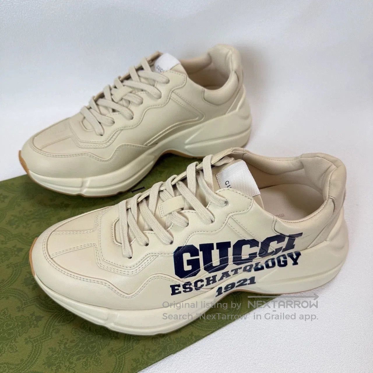 Gucci gucci 25 logo dad sneakers in beige. Size US 6.5 / EU 39-40 - 1 Thumbnail
