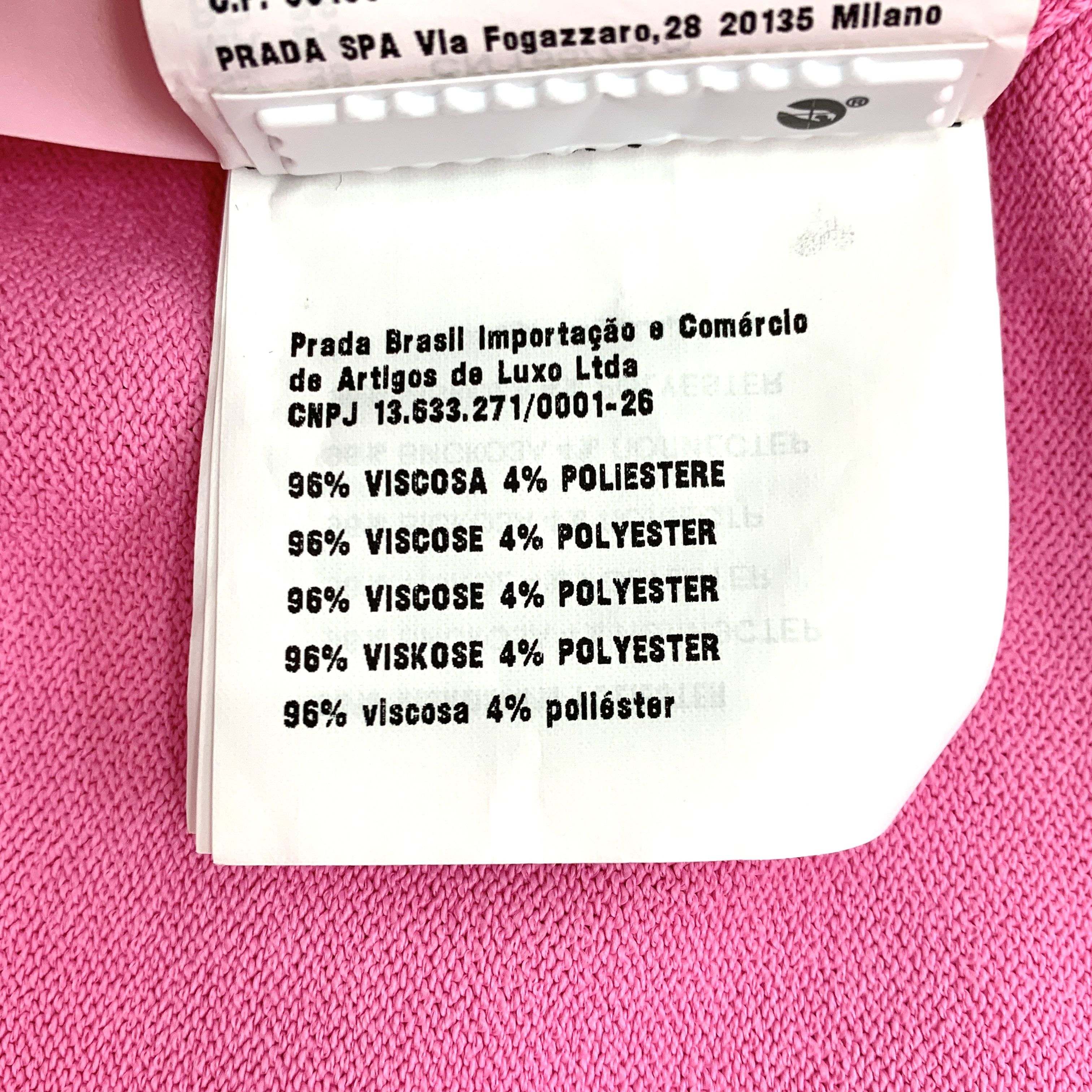 Miu Miu MiuMiu Pink Half-Zip Knit Polo (Size S) Size S / US 4 / IT 40 - 3 Thumbnail