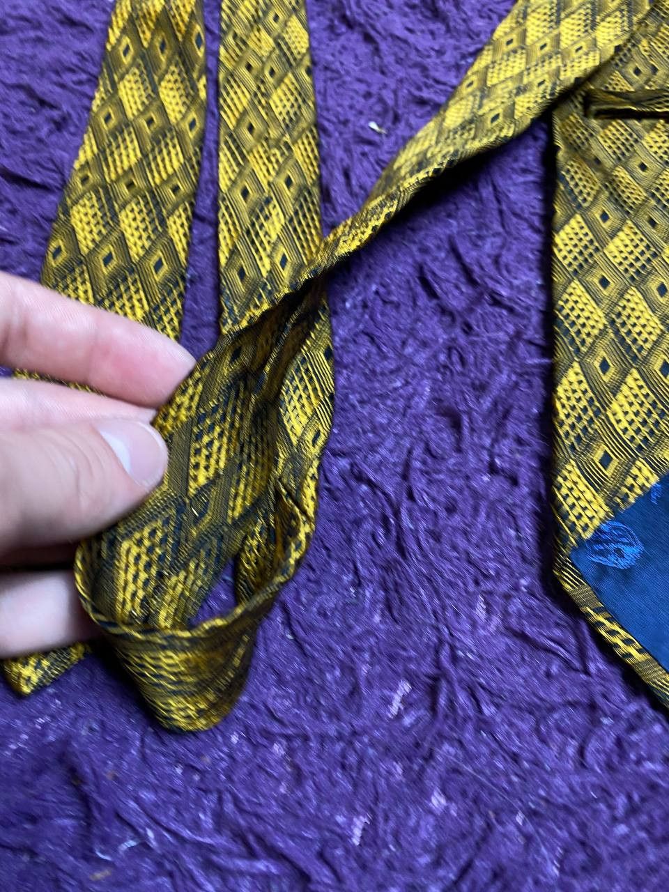 Prada Vintage Prada Cravatte Geometric Pattern Silk Size ONE SIZE - 11 Thumbnail