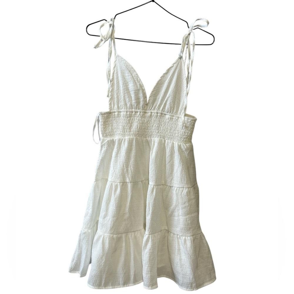 Shein White Summer Dress Size XS / US 0-2 / IT 36-38 - 1 Thumbnail