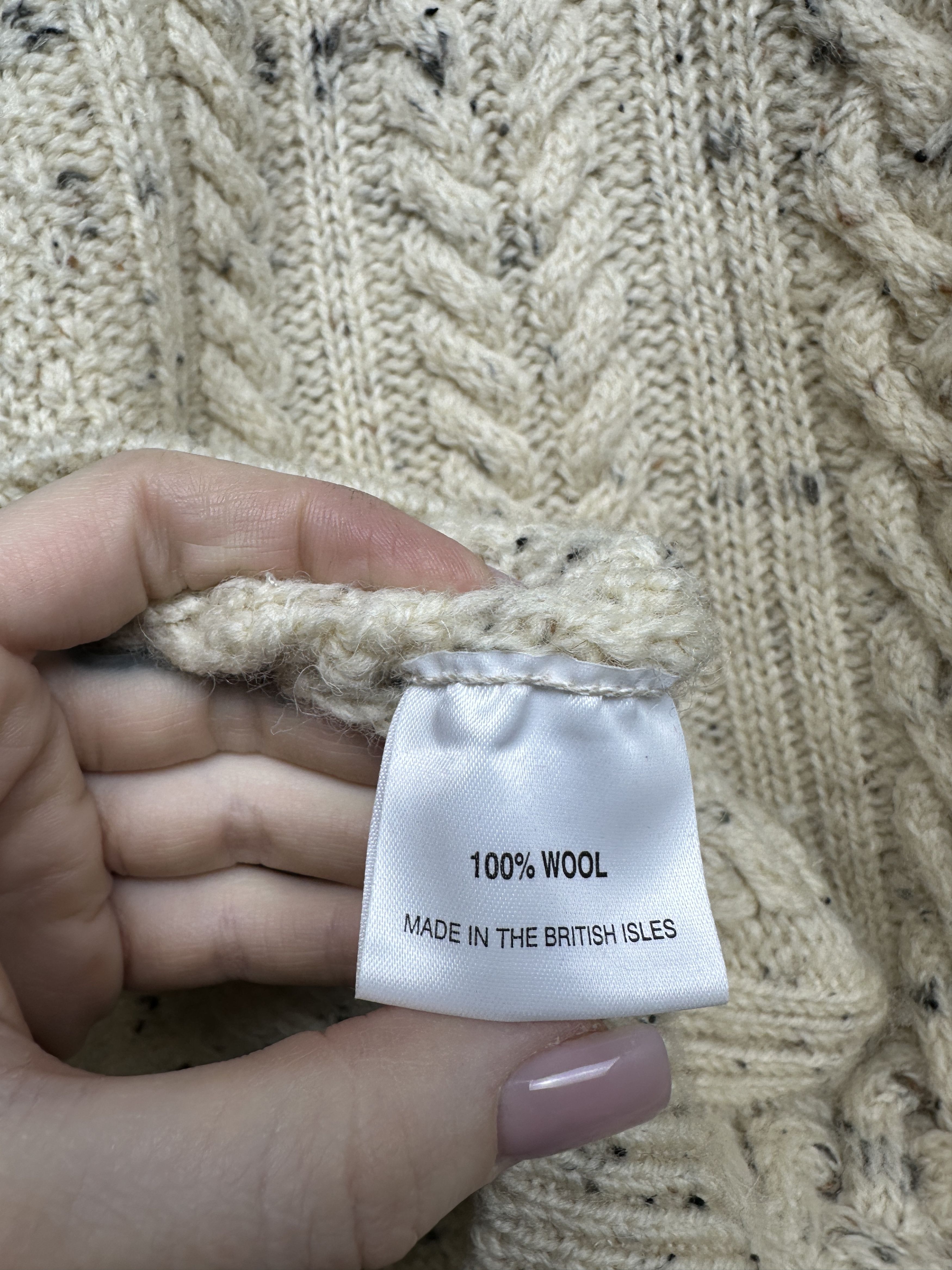 Vintage Country Scene Womens British 100% Wool Knit Sweater Size L / US 10 / IT 46 - 4 Thumbnail