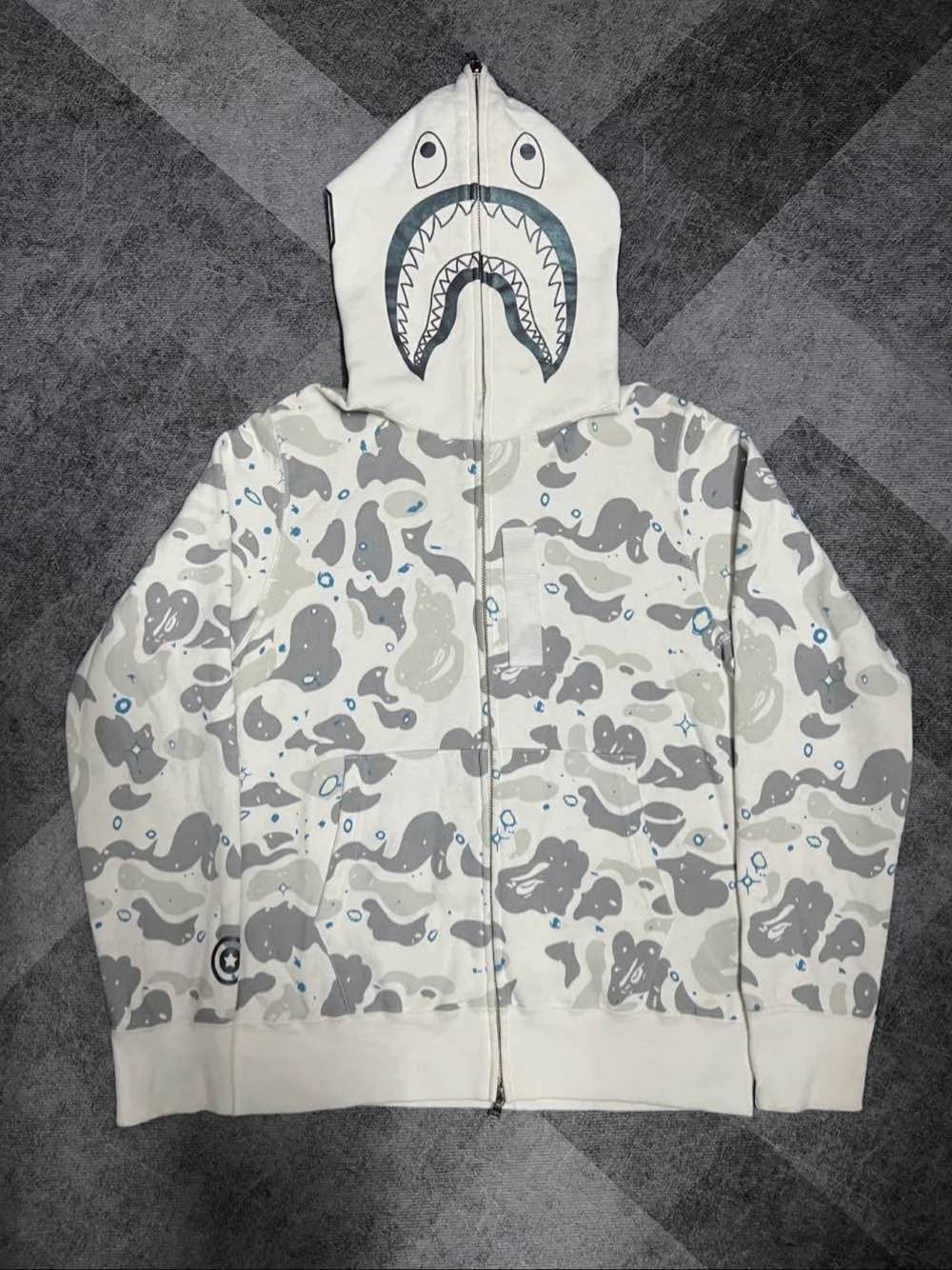 Bape A Bathing Ape Space Camo Shark Full Zip Hoodie Size S Size US S / EU 44-46 / 1 - 1 Thumbnail
