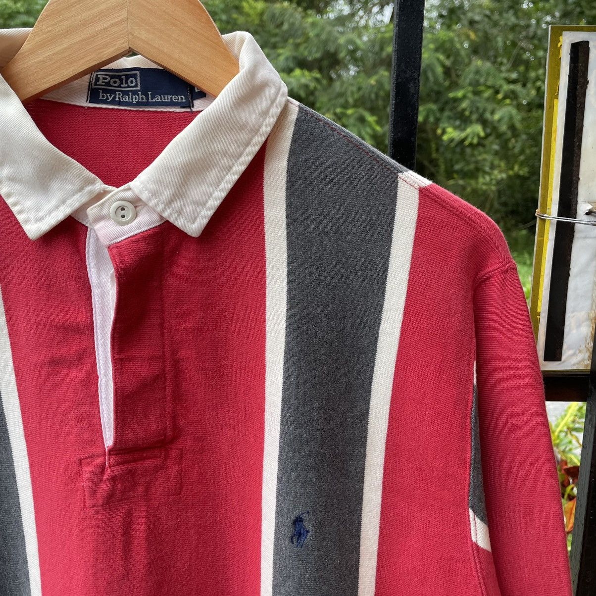 Polo Ralph Lauren 🔥Vintage Polo Ralph Lauren Striped Polos Rugby Shirts Size US L / EU 52-54 / 3 - 6 Thumbnail