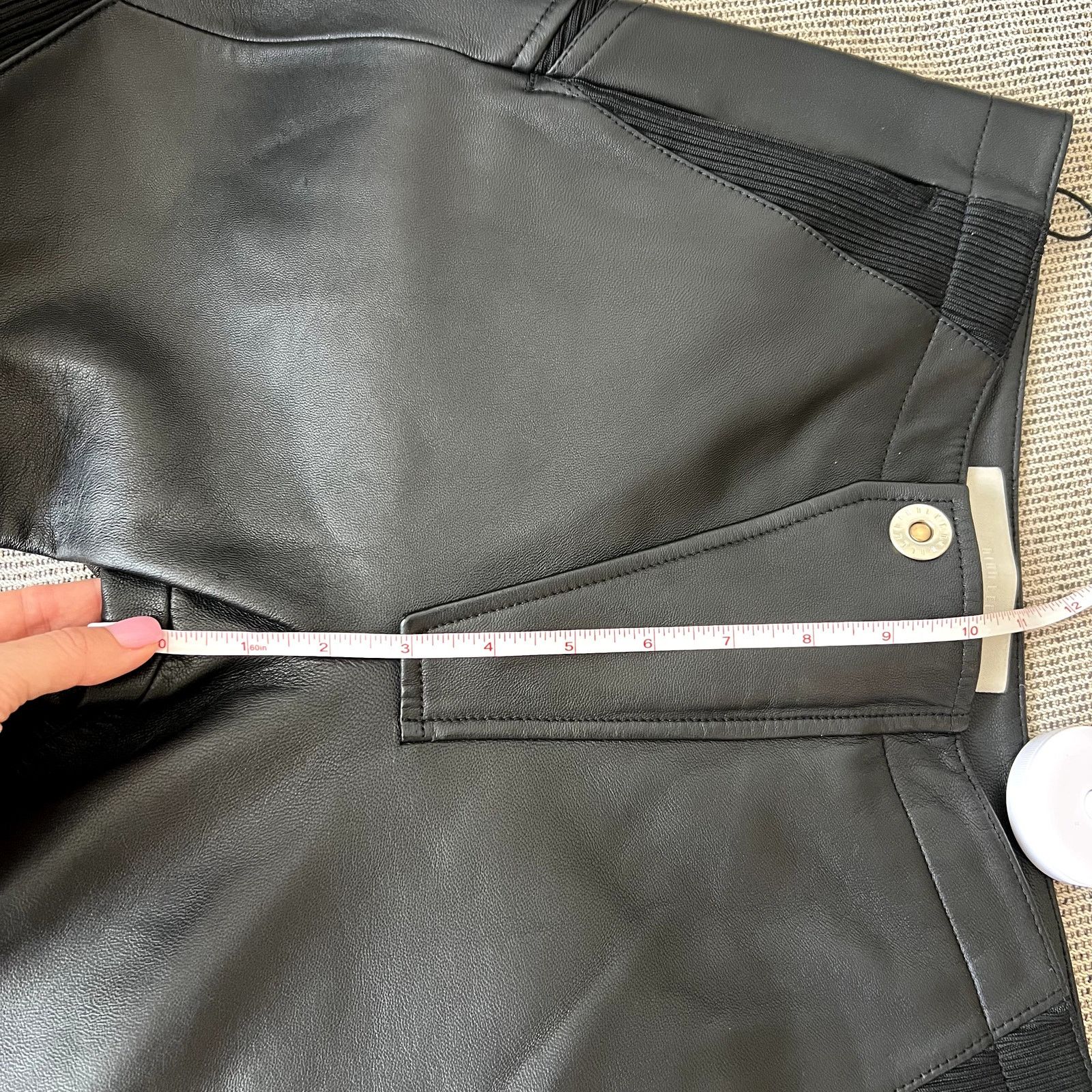 Dion Lee Dion Lee leather panelled flared pants black size XS 2 Size 24" / US 00 / IT 34 - 12 Thumbnail