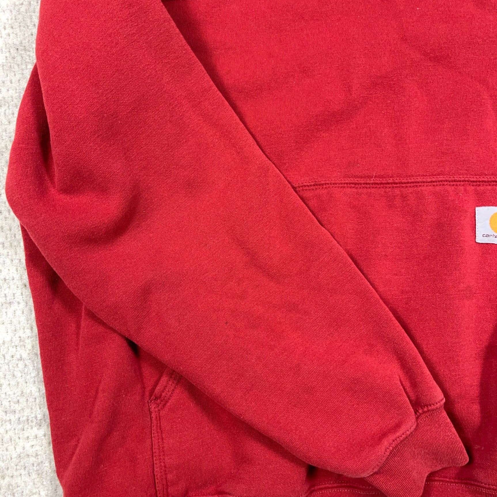 Carhartt Carhartt Hoodie Men XL Red Sweatshirt Original Fit Embroidered Grunge Worn Size US XL / EU 56 / 4 - 7 Thumbnail