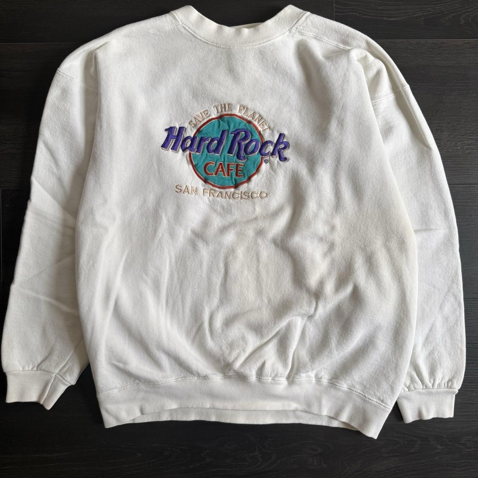 Vintage Vintage Hard Rock Cafe Crewneck Sweatshirt L San Francisco Size US L / EU 52-54 / 3 - 1 Thumbnail