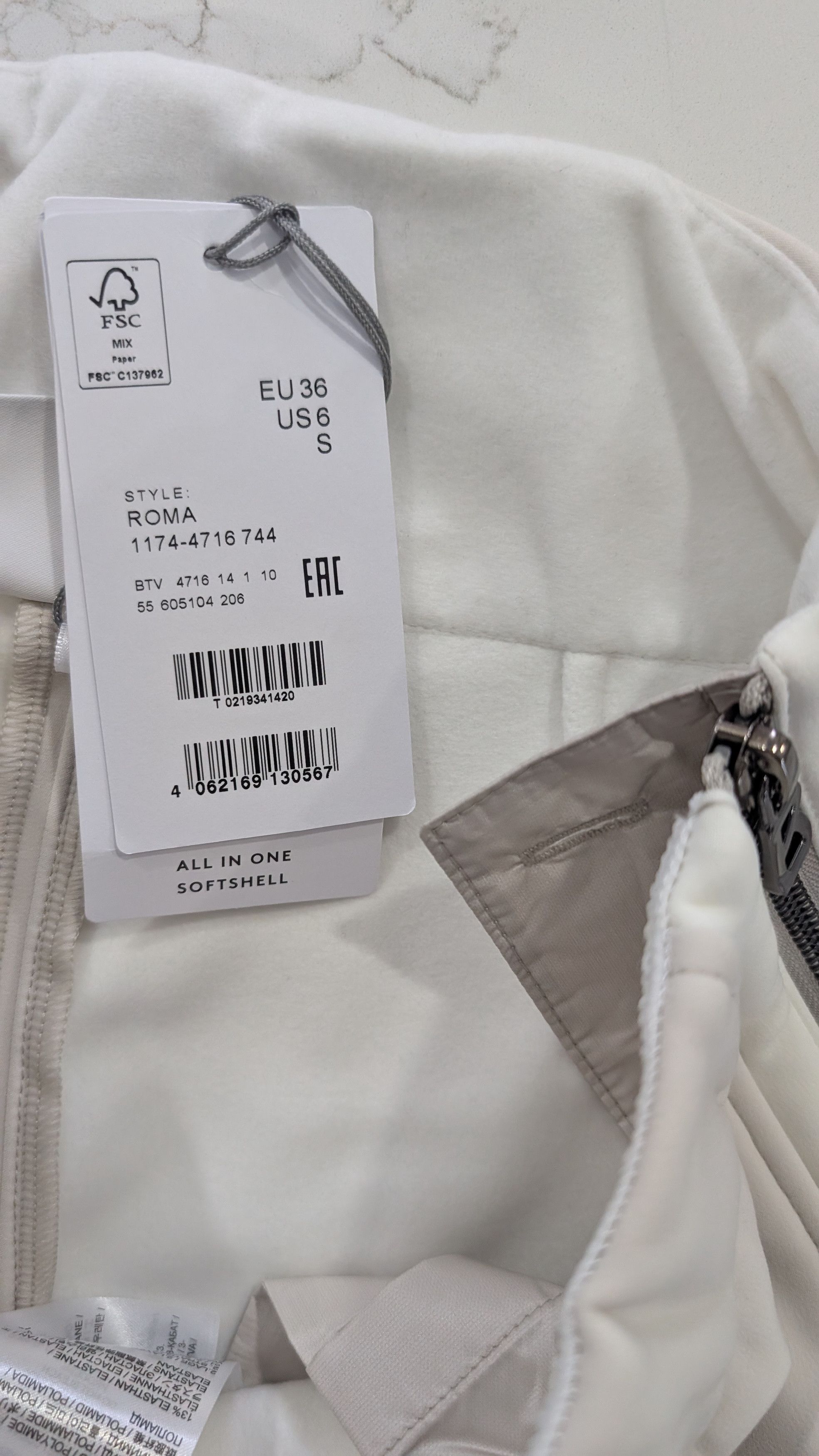 Bogner Bogner Roma Women’s Softshell Ski Pants CreamSize 6 / S Size 26" / US 2 / IT 38 - 6 Thumbnail