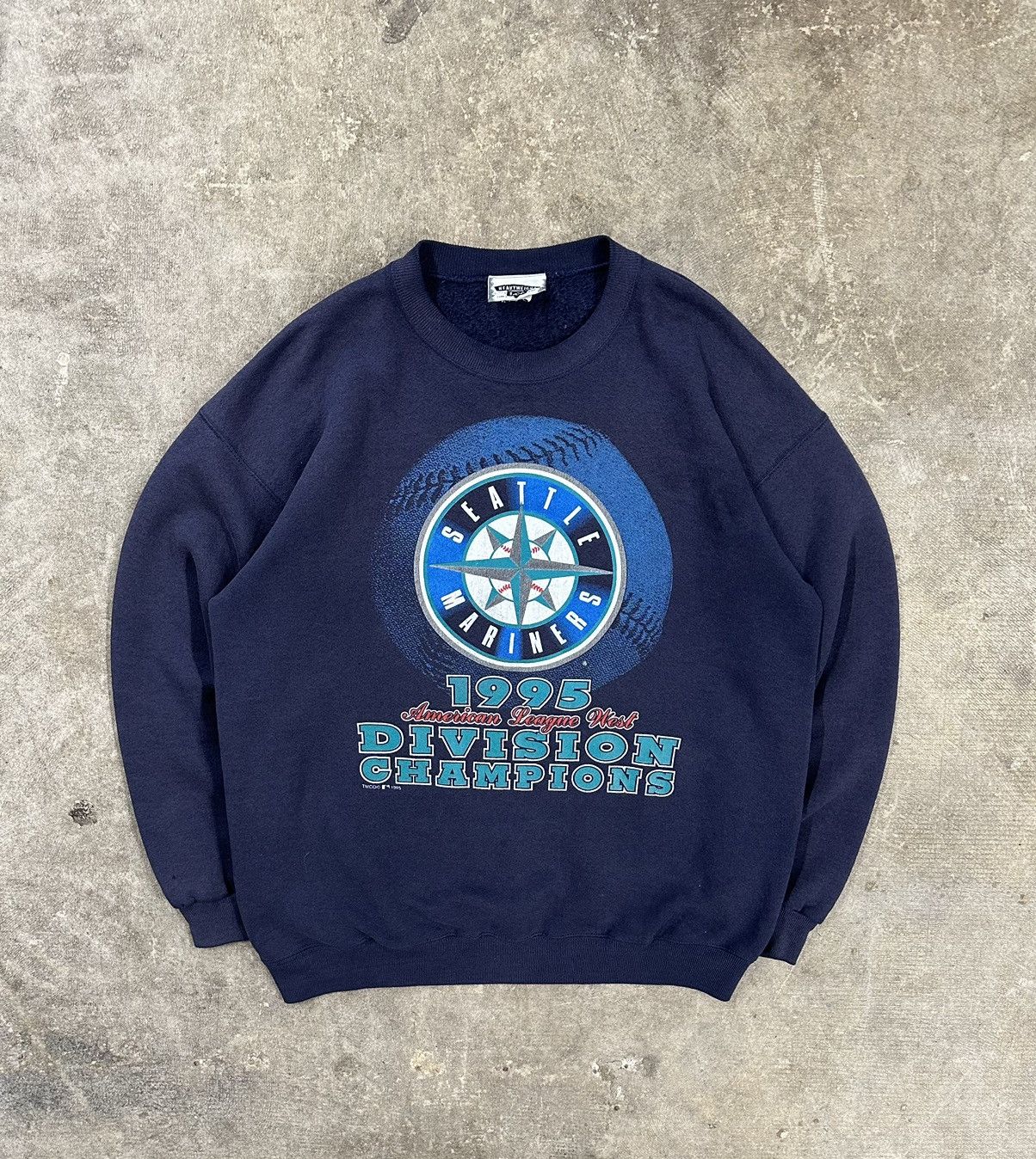 Lee Vintage 90s Lee Seattle Mariners Division Champs Sweatshirt Size US XL / EU 56 / 4 - 1 Thumbnail