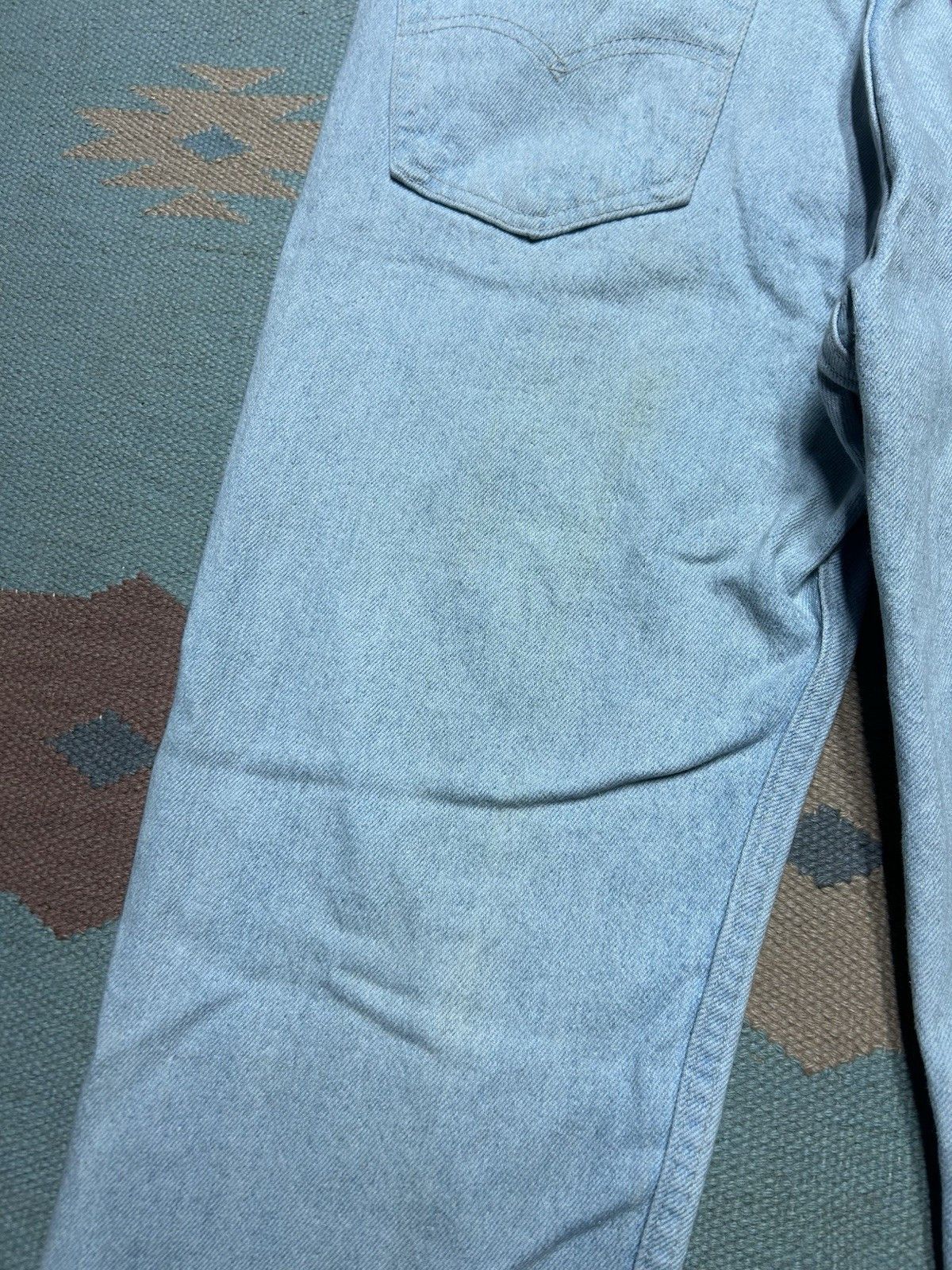 Vintage Vtg 80s Levi’s 505 jeans light wash straight made USA 34x32 Size US 34 / EU 50 - 3 Thumbnail