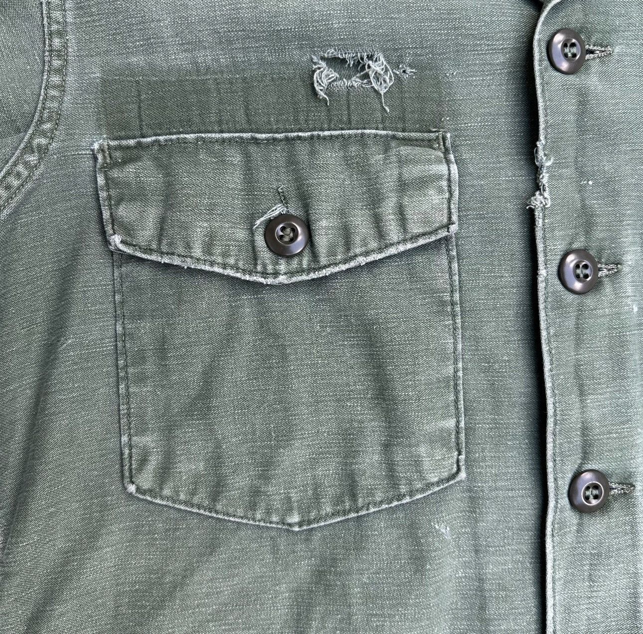 Vintage 90s military sun faded fatigue button up shirt Size US M / EU 48-50 / 2 - 5 Thumbnail