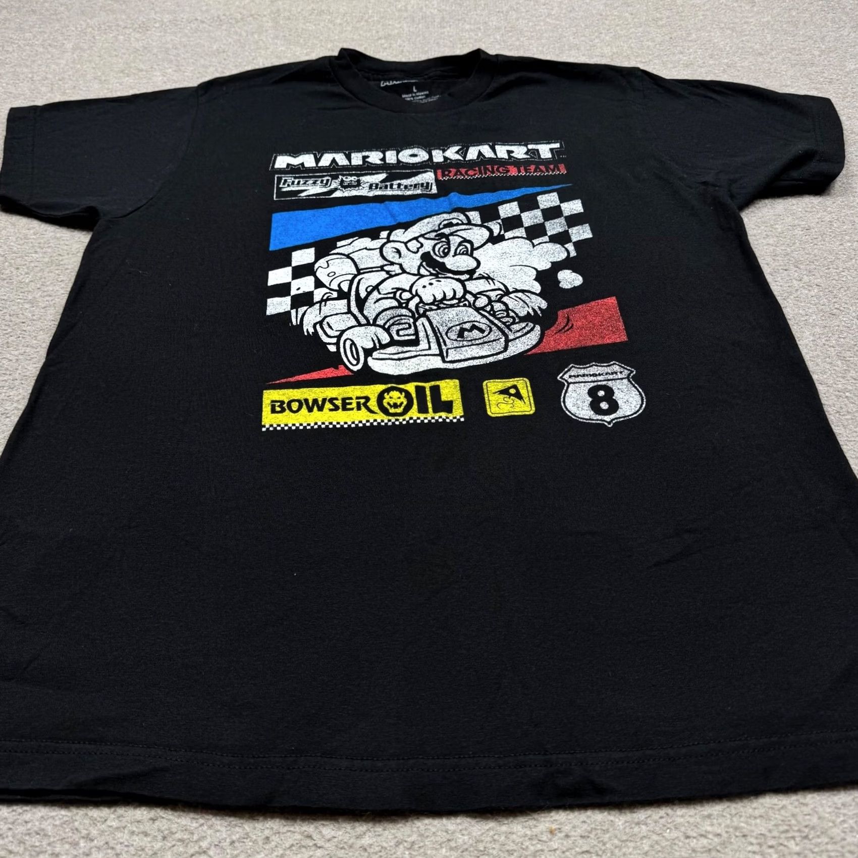 Nintendo Nintendo Mario Kart Shirt L Black Video Game Graphic Tee Men's Casual T Size Size US L / EU 52-54 / 3 - 3 Thumbnail