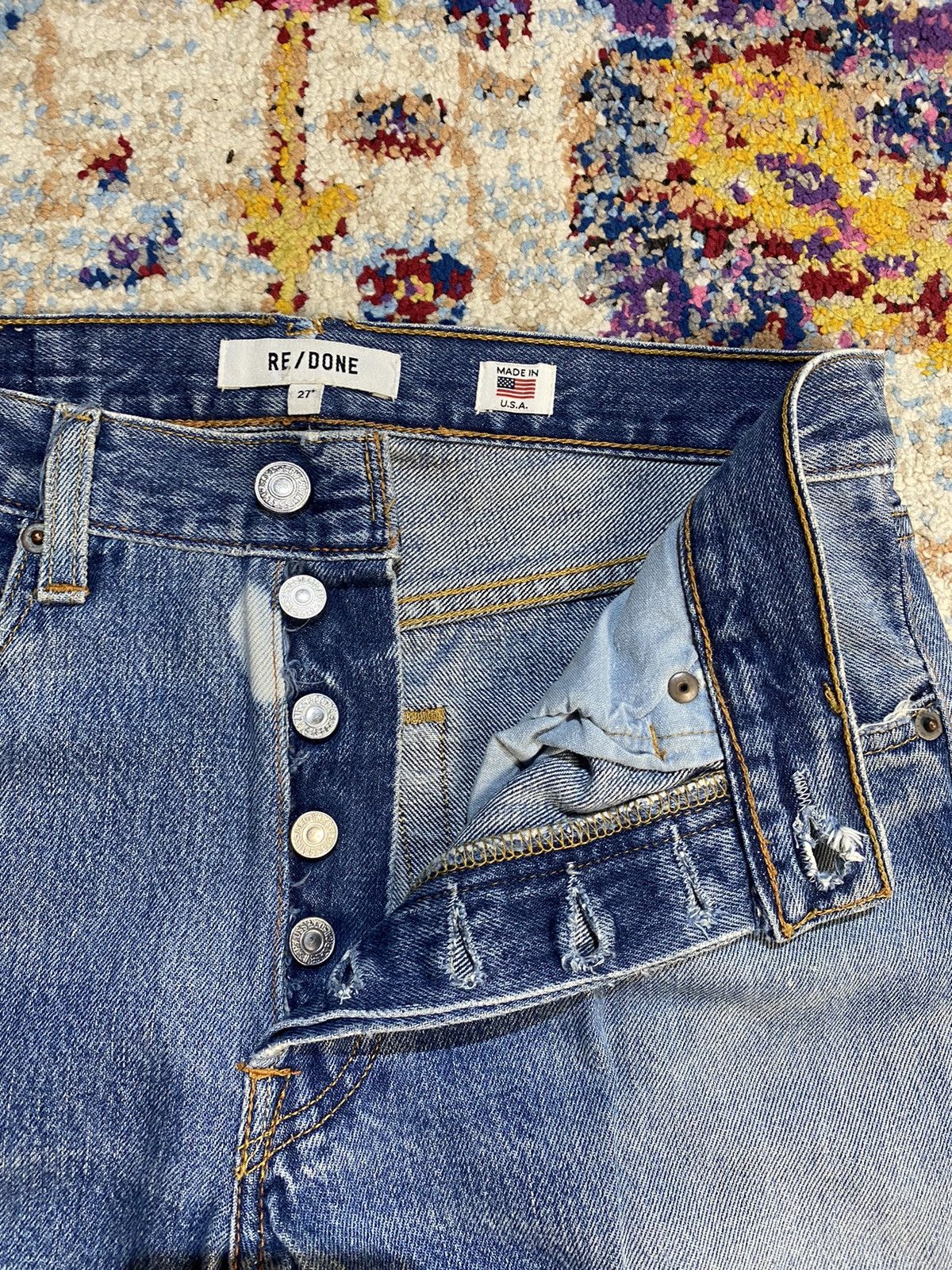 Levi's × RE/DONE LEVIS RE/DONE USA RED TAB DESTROYED JEANS W29 Size US 29 - 13 Thumbnail