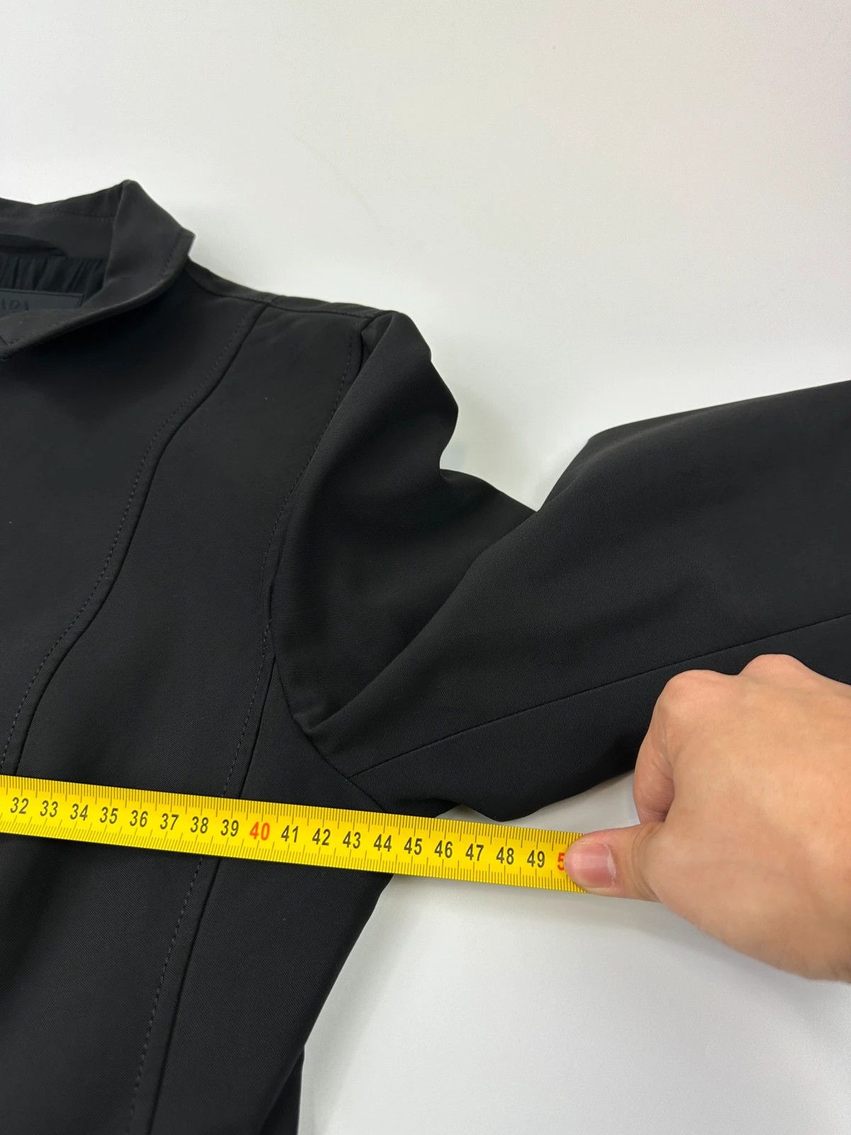 Prada Prada Milano SS1997 Black Nylon Tailored Jacket Size M / US 6-8 / IT 42-44 - 16 Thumbnail