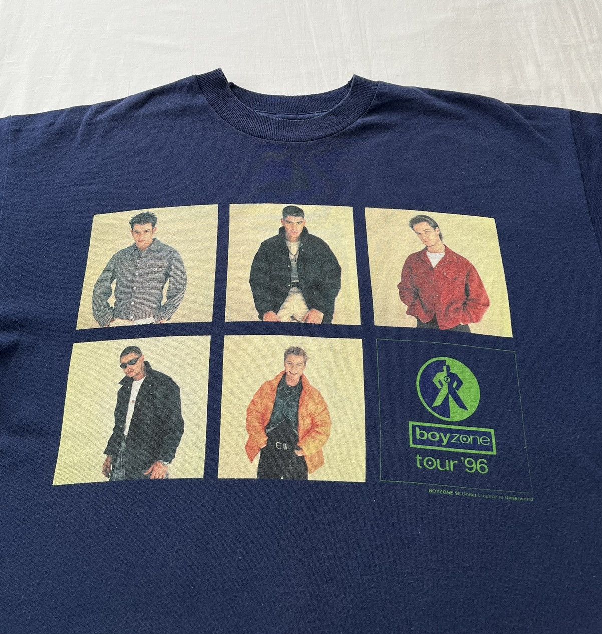 Band Tees Vintage 1996 Boyzone Tour 96 Pop Band Navy T-shirt Size US L / EU 52-54 / 3 - 5 Thumbnail