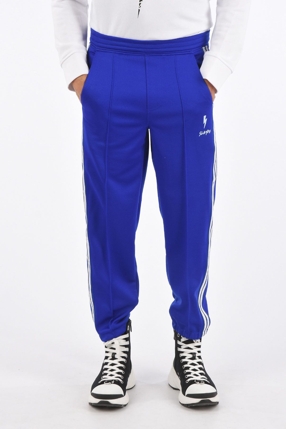 image of Neil Barrett Og1Mm1223 Jogger Pant In Blue, Men's (Size 28)