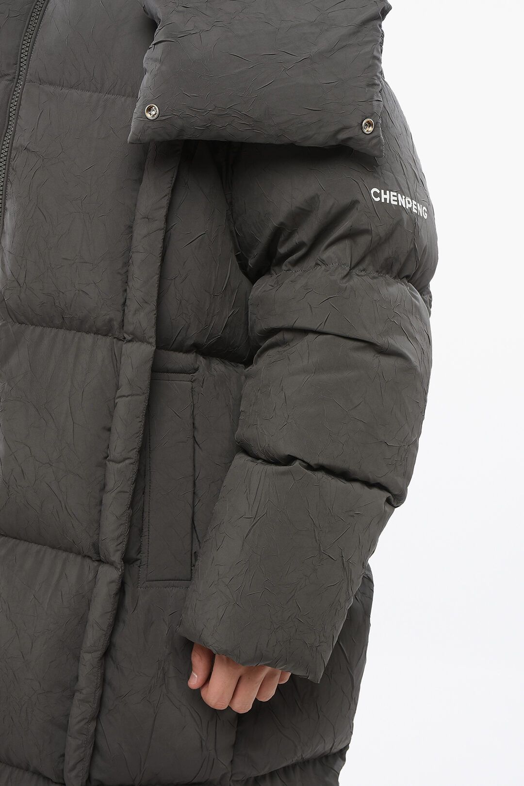 Maison Margiela og1mm0825 Quilted Maxi Down Jacket in Grey Size US M / EU 48-50 / 2 - 3 Thumbnail