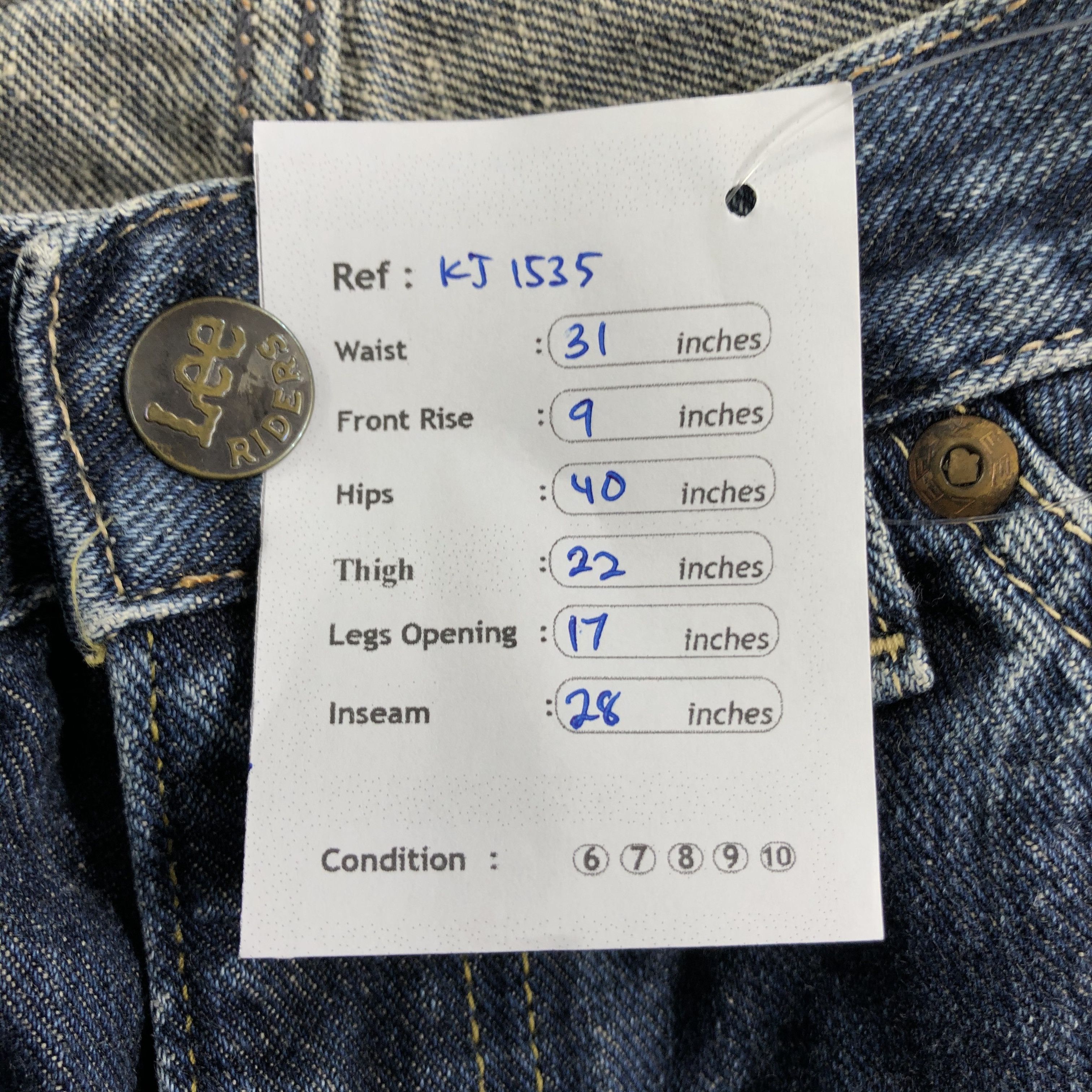 Lee Vintage Lee Jeans Flare Denim KJ1535 Size US 31 - 12 Thumbnail