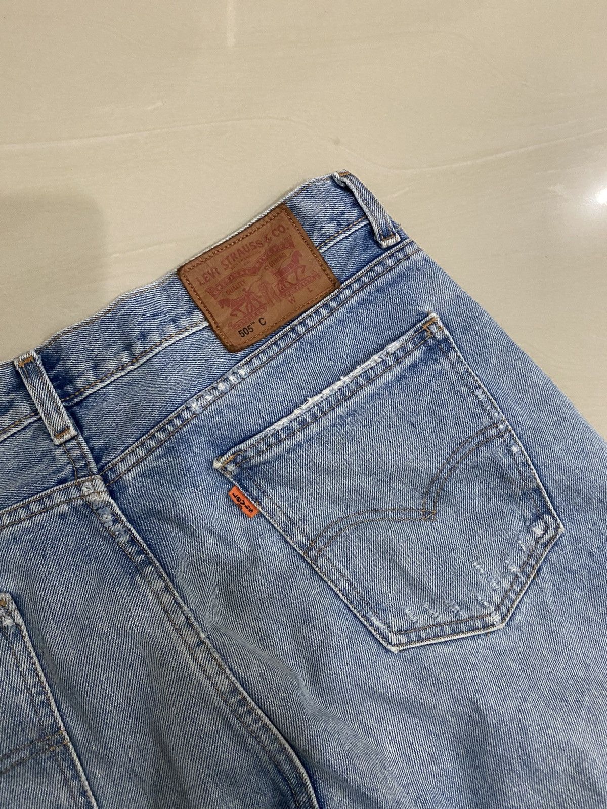 Levi's Levis 505c Kurt Cobain Patehed Custom Jens Size US 36 / EU 52 - 7 Thumbnail