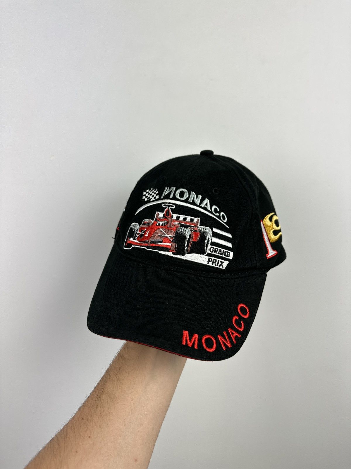 Formula 1 × Vintage 🏎️Vintage Grand Prix Monaco Racing Cap F1 NASKAR Size ONE SIZE - 2 Thumbnail