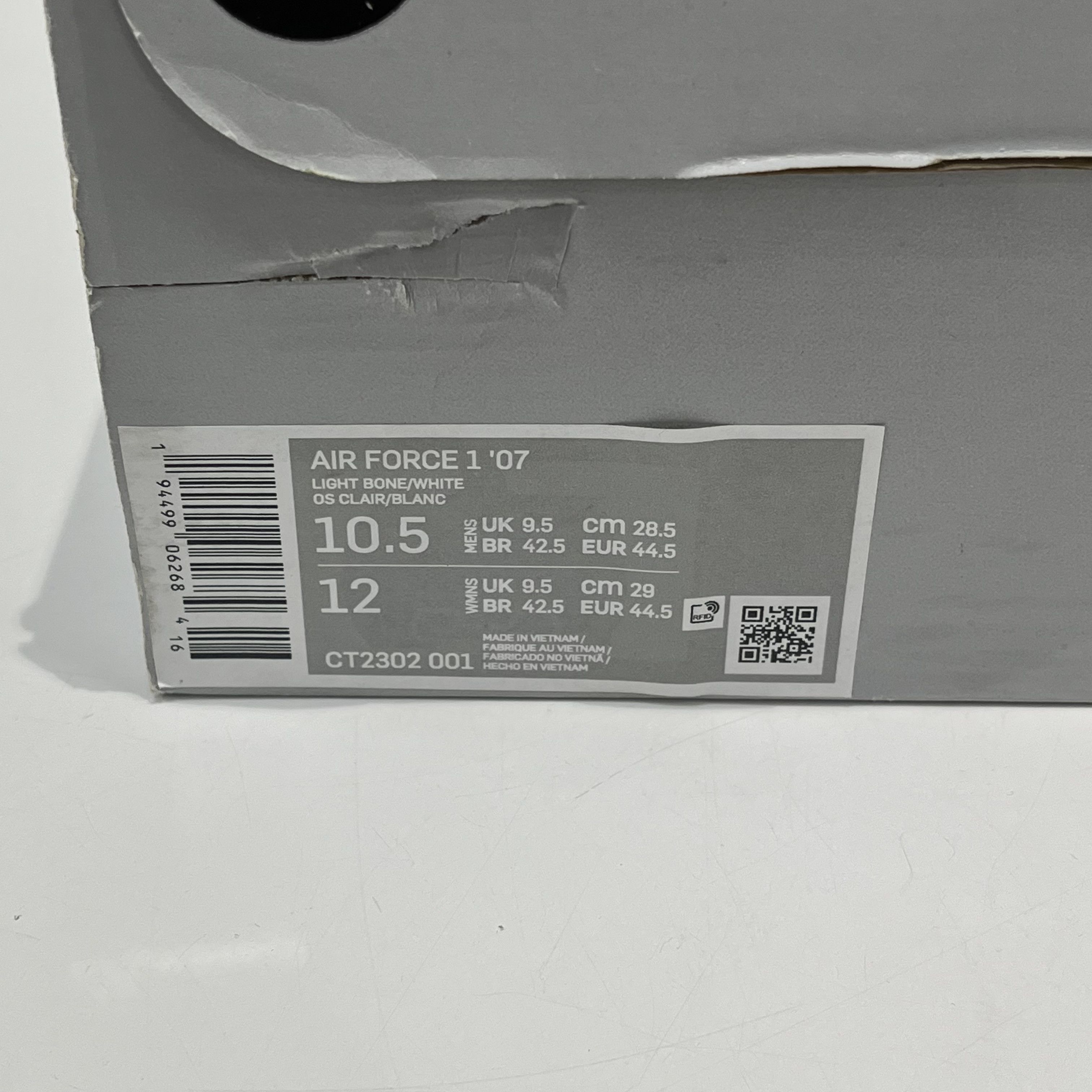 Nike Nike Air Force 1 Low Light Bone White Size US 10.5 / EU 43-44 - 7 Thumbnail
