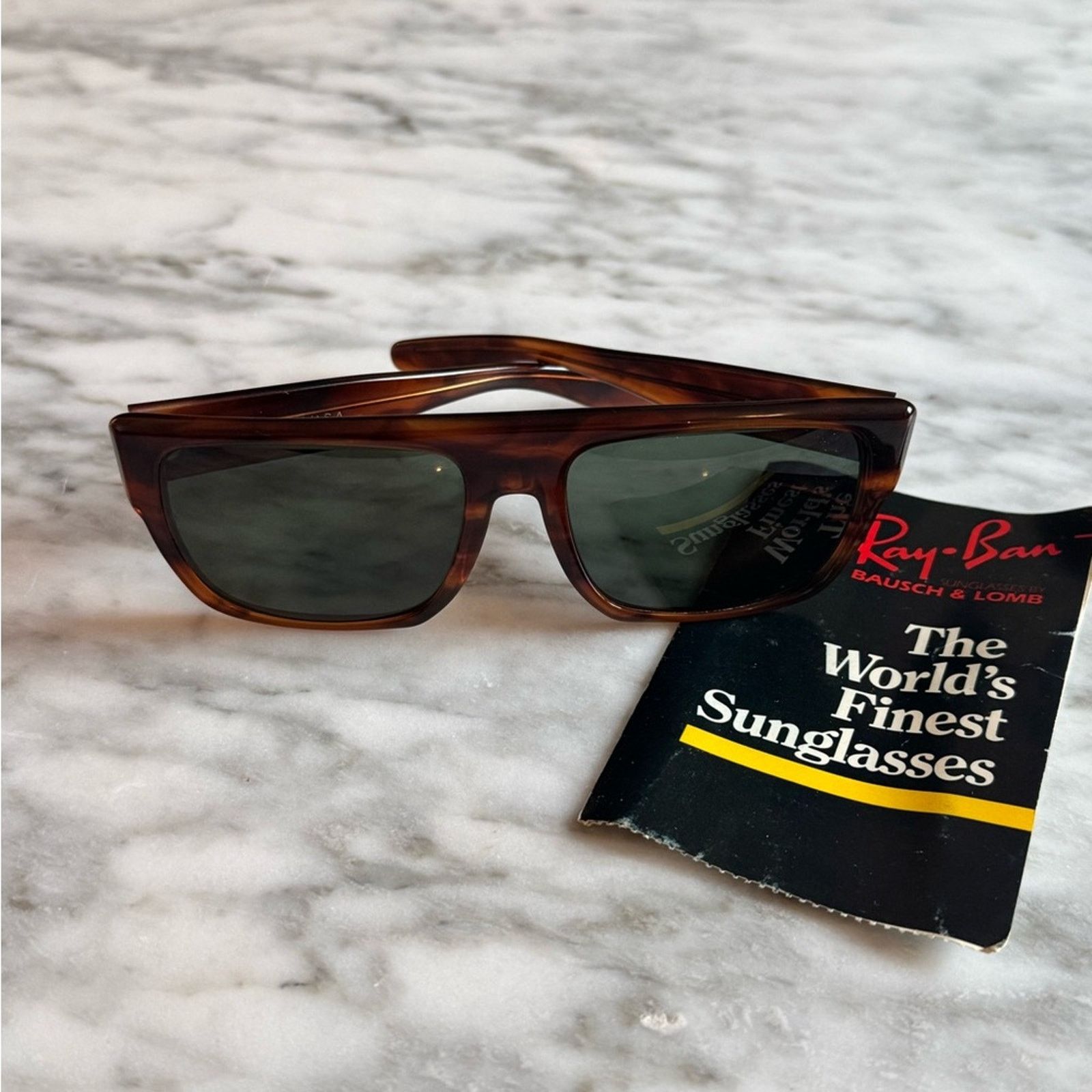 RayBan Ray-Ban Rare 80s VTC W0360 Drifter B&L USA Tortoise Shell Size ONE SIZE - 5 Thumbnail