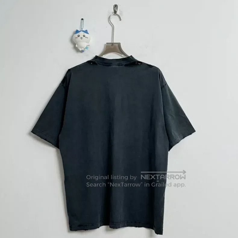 Balenciaga Balenciaga Distressed Gradient Letter Short Sleeve M Size US M / EU 48-50 / 2 - 2 Thumbnail