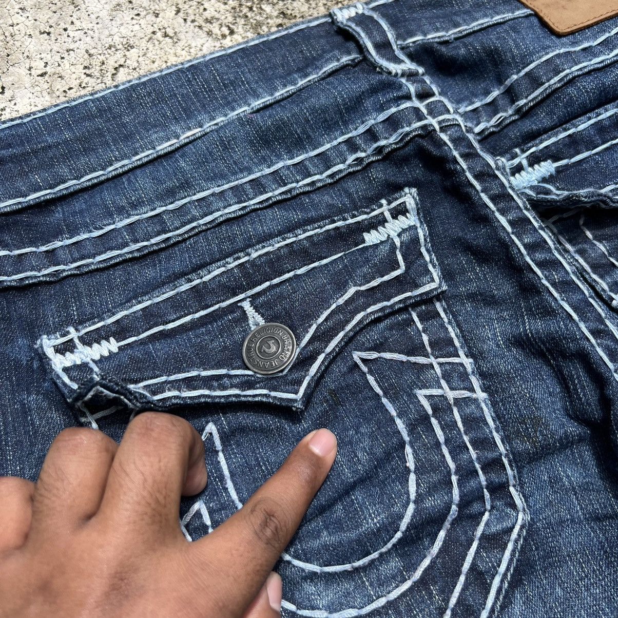True Religion “TRUE RELIGION” RICKY RELAXED STRAIGHT ACID WASH DENIM JEANS Size US 32 / EU 48 - 25 Thumbnail