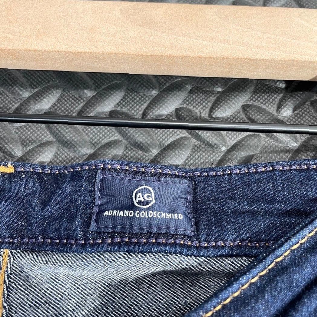 Vintage VINTAGE AG Adriano Goldschmied Navy Blue Super Skinny The Legging Made USA 27R Women 27 Regular Blue Skinny Womens 27R Size 27" / US 4 / IT 40 - 4 Thumbnail