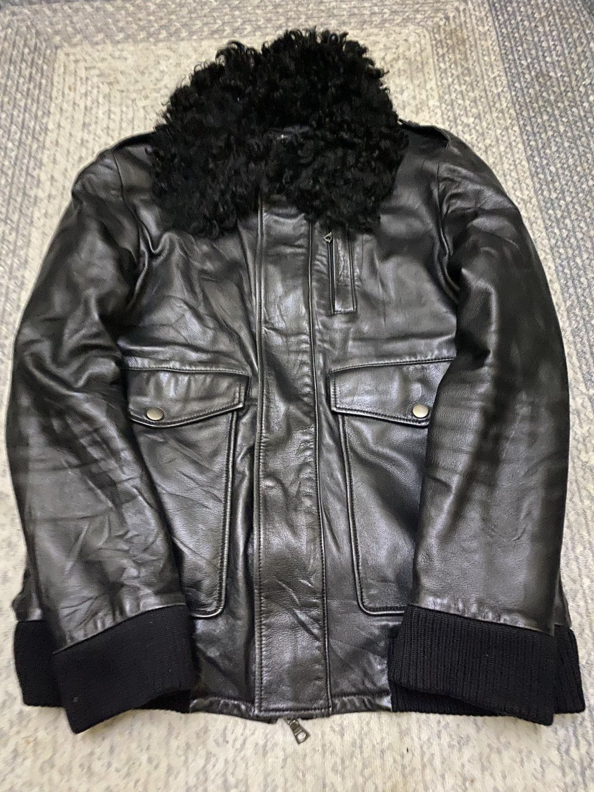 NO ID NO ID A2 LEATHER JACKET FUR NECK LINING REMOVEABLE Size US S / EU 44-46 / 1 - 1 Thumbnail