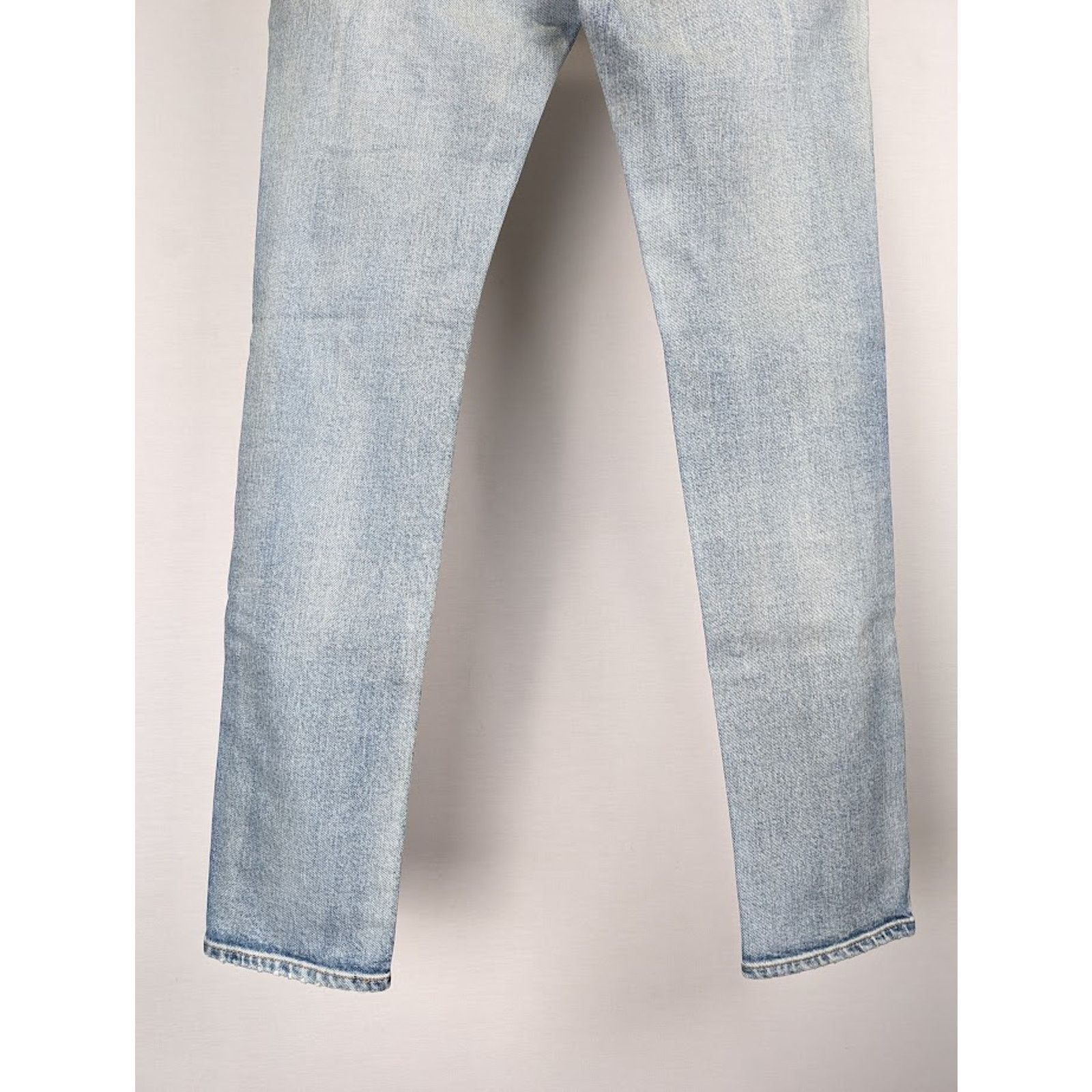 Saint Laurent Paris o1rshd1 Skinny 5 Pockets Low Pants in Santa Monica Blue Size US 27 - 14 Thumbnail