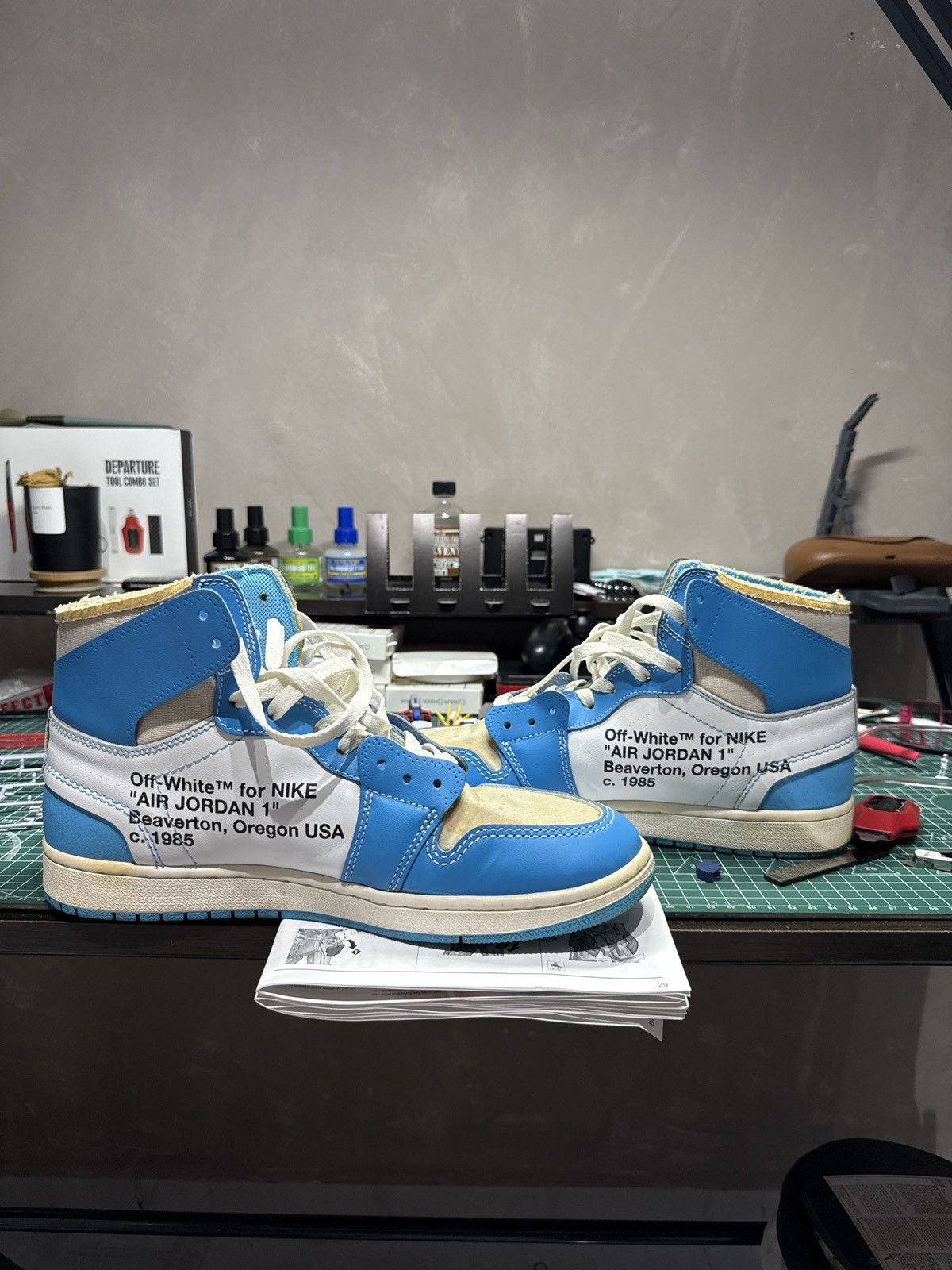 Jordan Brand × Off-White Jordan 1 off white UNC Size US 11 / EU 44 - 2 Thumbnail