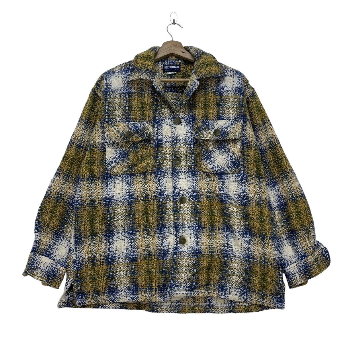 Japanese Brand × Vintage Japanese Brand Free Farm Hand Knit Style Jacket Size US M / EU 48-50 / 2 - 1 Thumbnail