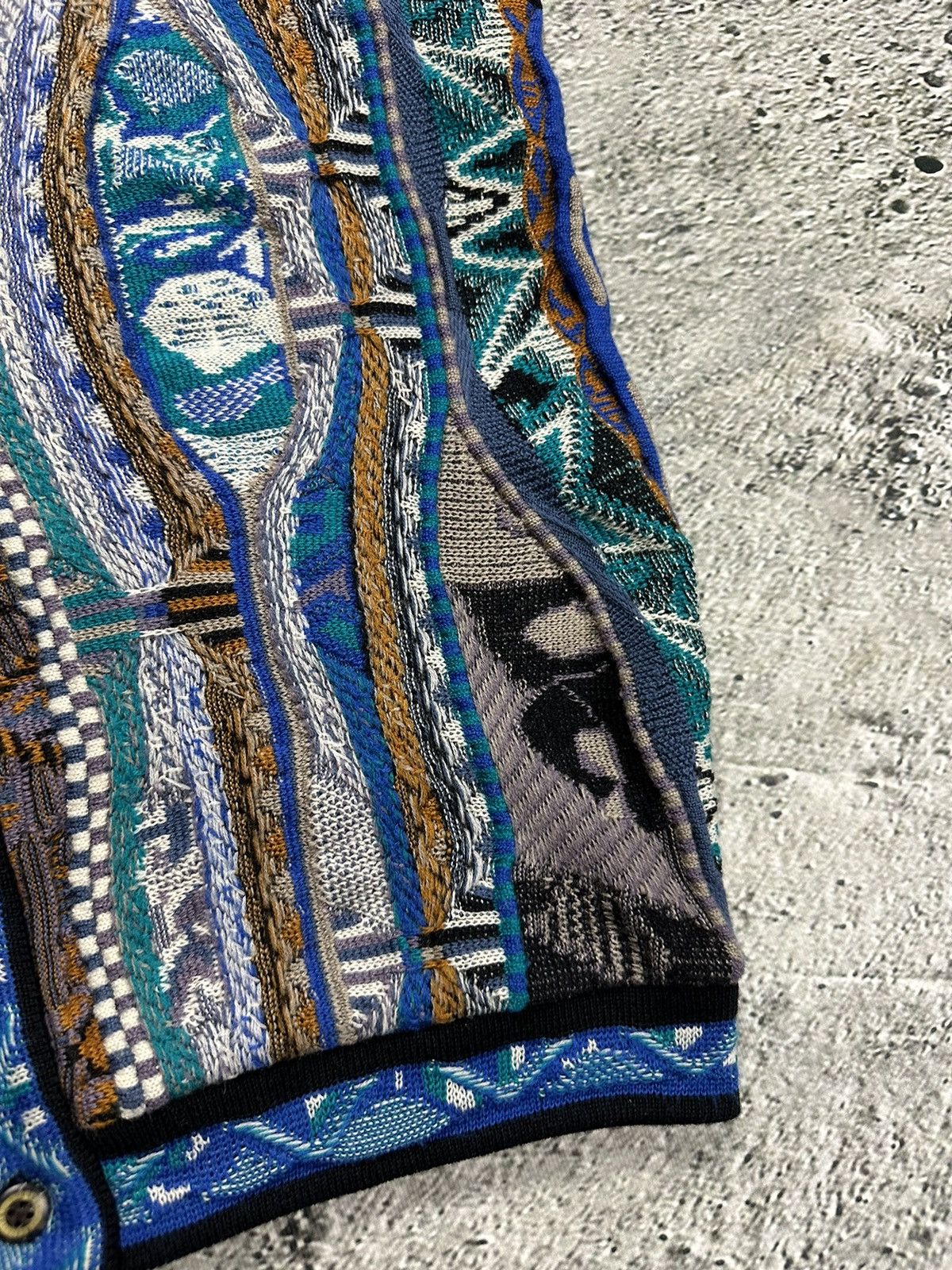 Vintage Modigliani sweater vintage blue cardigan button up vest Size US L / EU 52-54 / 3 - 5 Thumbnail