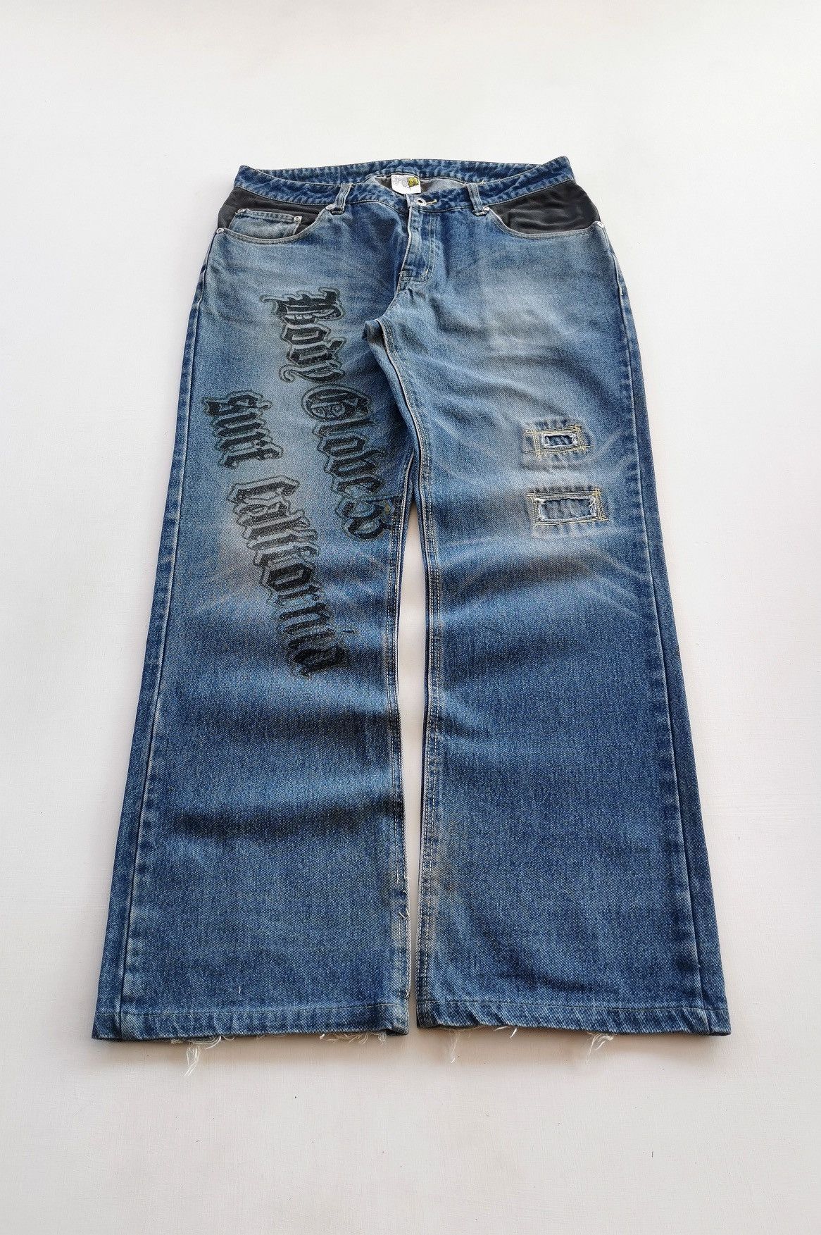 Vintage Vintage Body Glove Signature Print Loose Fit Jeans Size US 33 - 3 Thumbnail
