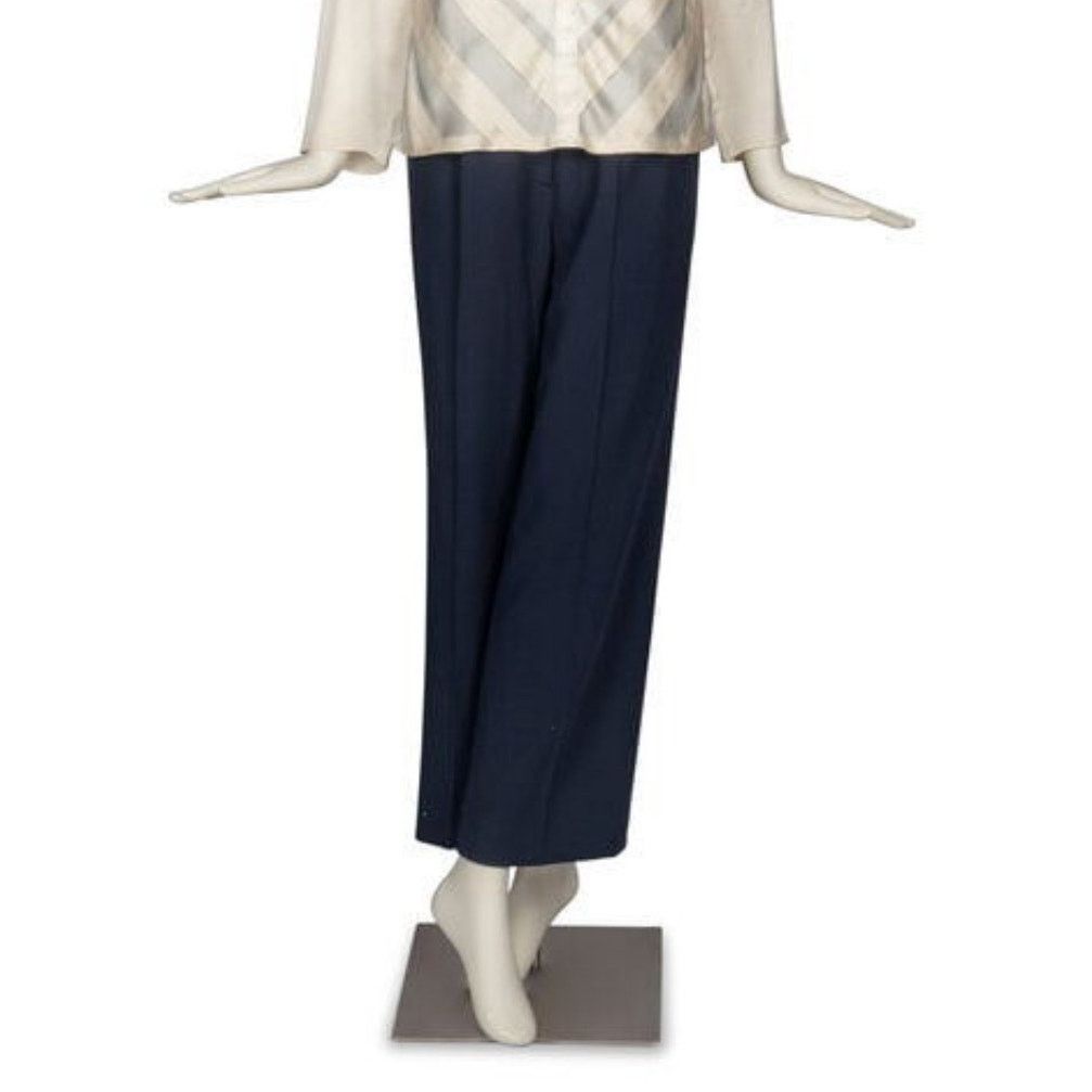 Chanel Vintage Chanel Wide Leg Wool Pants - Size US8, FR40 Size 28" / US 6 / IT 42 - 3 Thumbnail