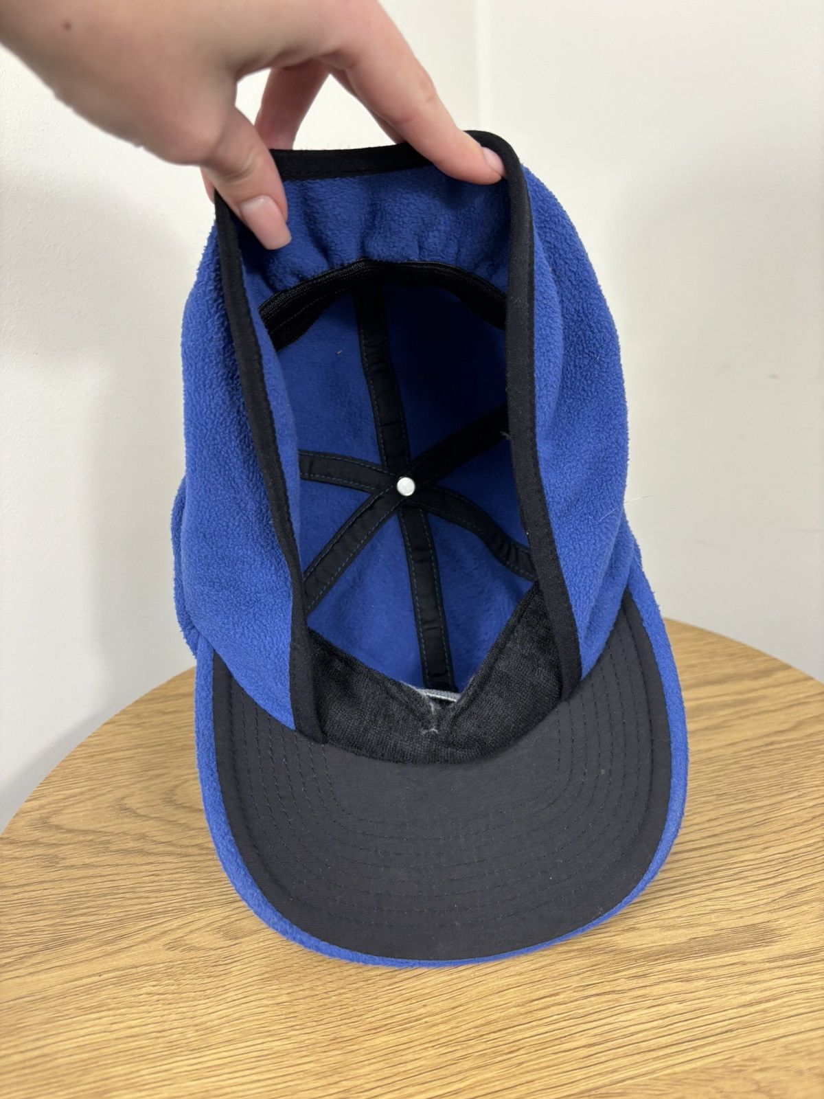 Nike Vintage 90s Nike Y2K Swoosh Cozy Hype Cap Hat Size ONE SIZE - 8 Thumbnail