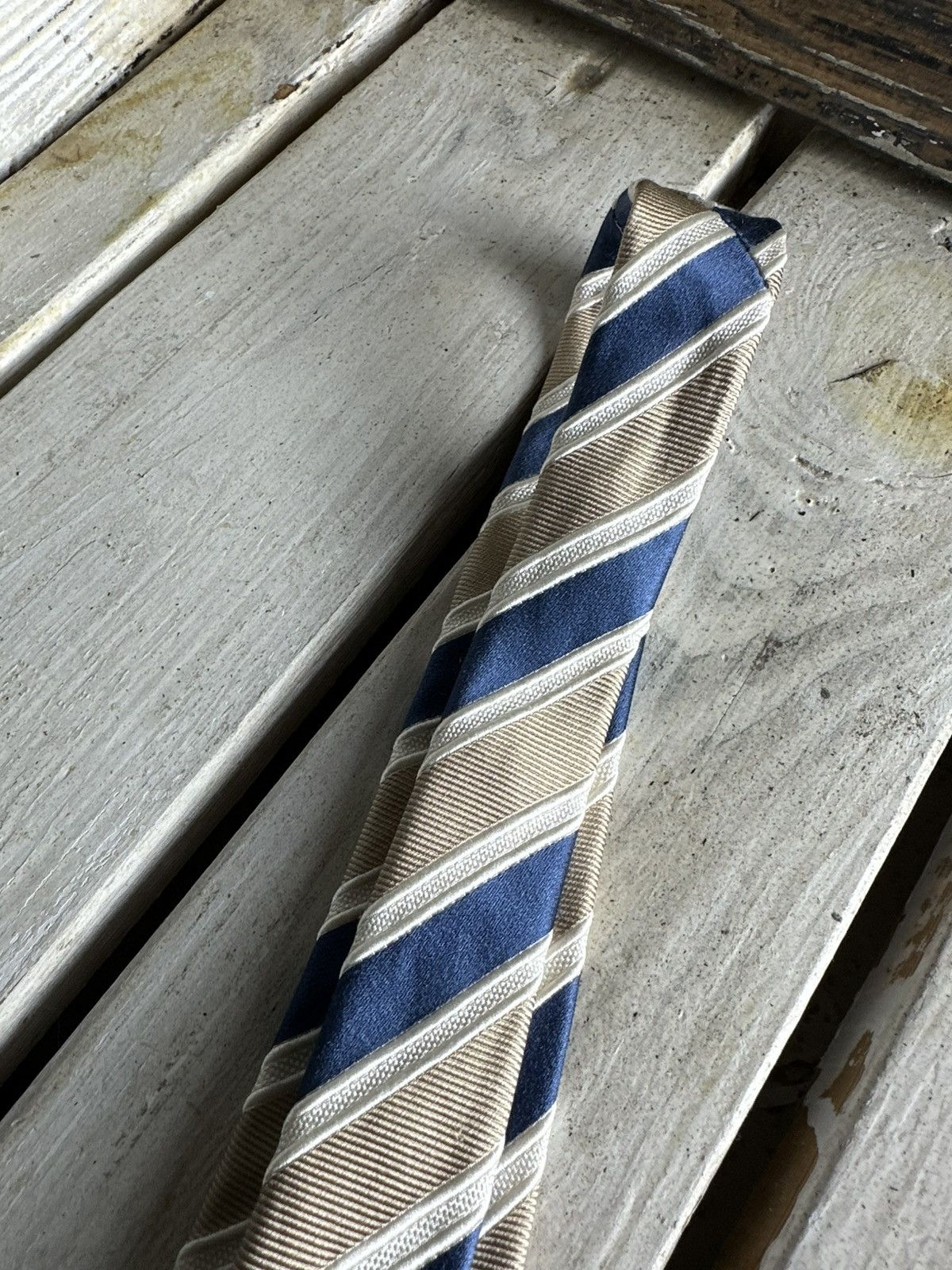 Brioni × Vintage 🚨 BRIONI VINTAGE TIE RARE LUXURY OLD MONEY LOGO Size ONE SIZE - 5 Thumbnail