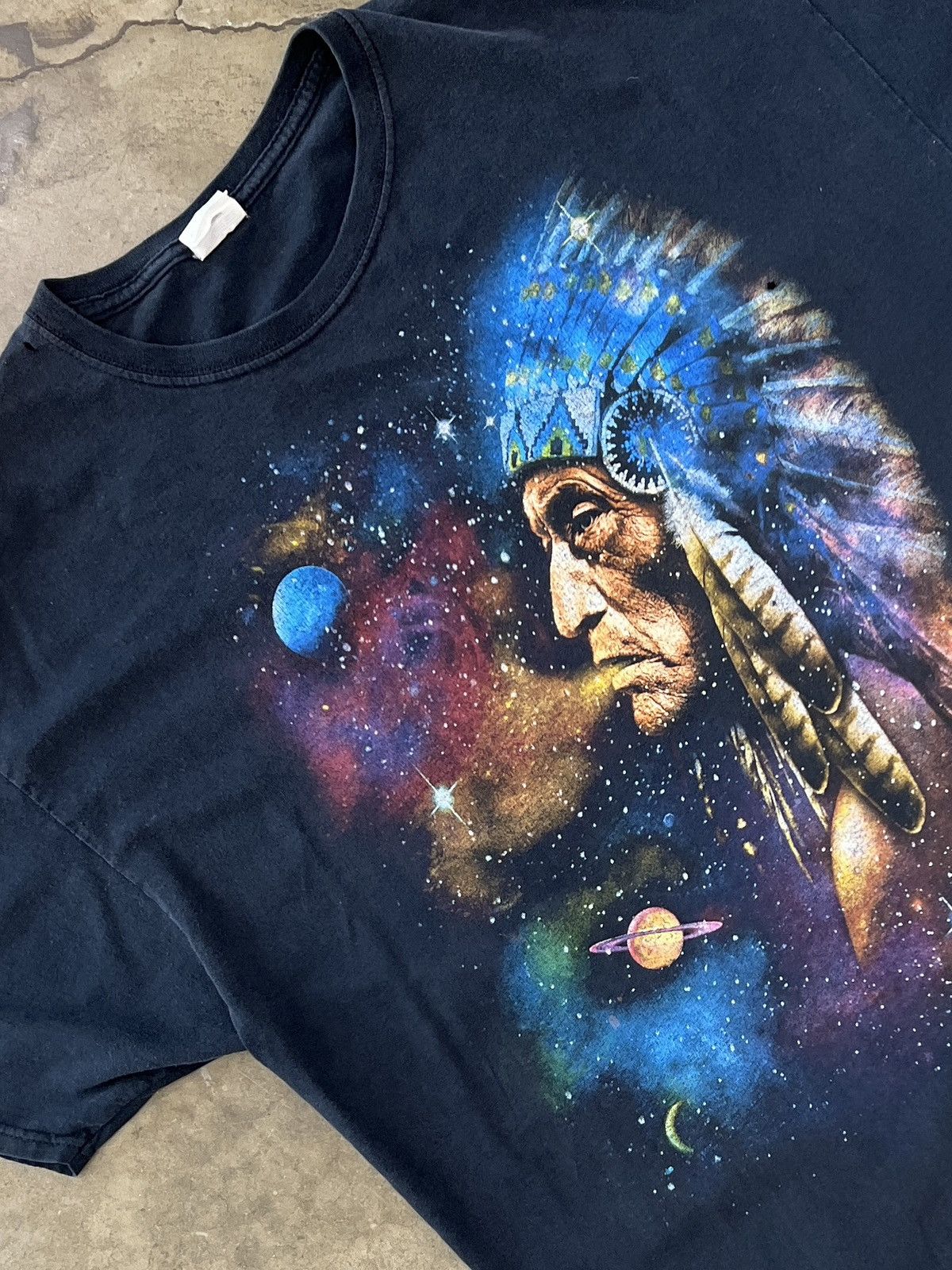 Vintage Vintage Y2K Native American Stars Nature Galaxy Print Tee XL Size US XL / EU 56 / 4 - 1 Thumbnail
