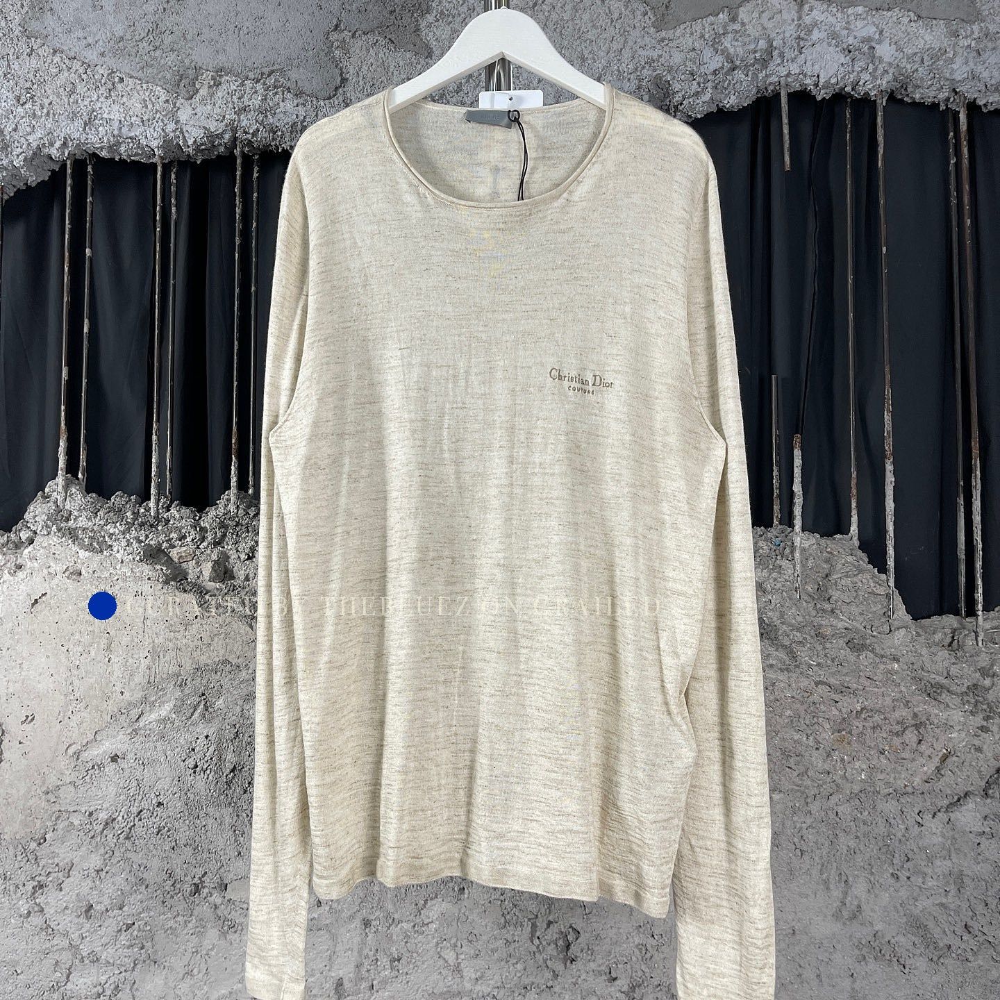 Dior Beige Long Sleeve Knit Sweater Size US L / EU 52-54 / 3 - 1 Thumbnail