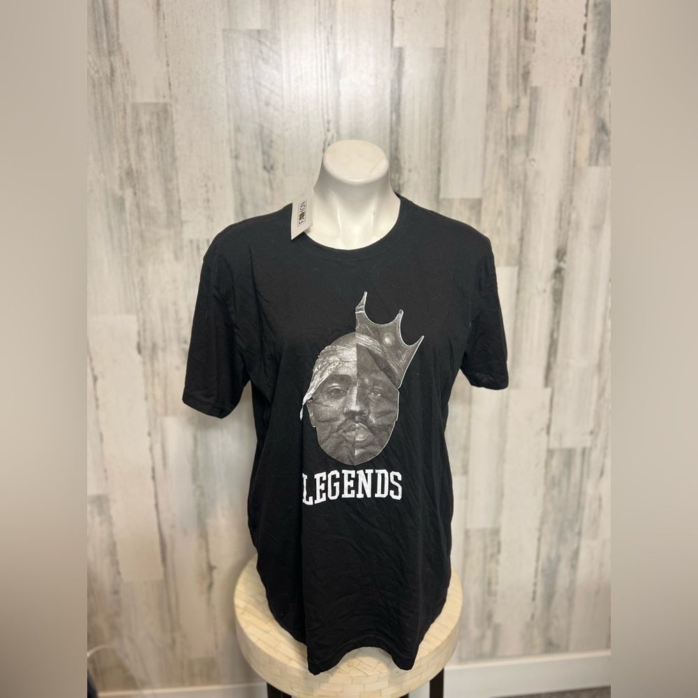 Other Legends Biggie Smalls Graphic T-Shirt Black Hip Hop Streetwe Size XL / US 12-14 / IT 48-50 - 1 Thumbnail