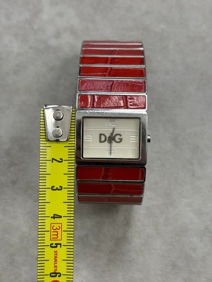 Dolce & Gabbana 2000s Dolce & Gabbana Red Crocodile Effect Watch Size ONE SIZE - 8 Thumbnail