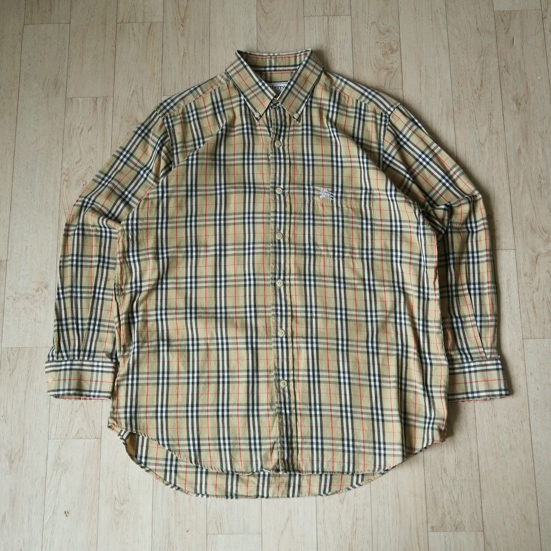 Burberry Vintage Burberry Nova Check Shirt Size US L / EU 52-54 / 3 - 1 Thumbnail