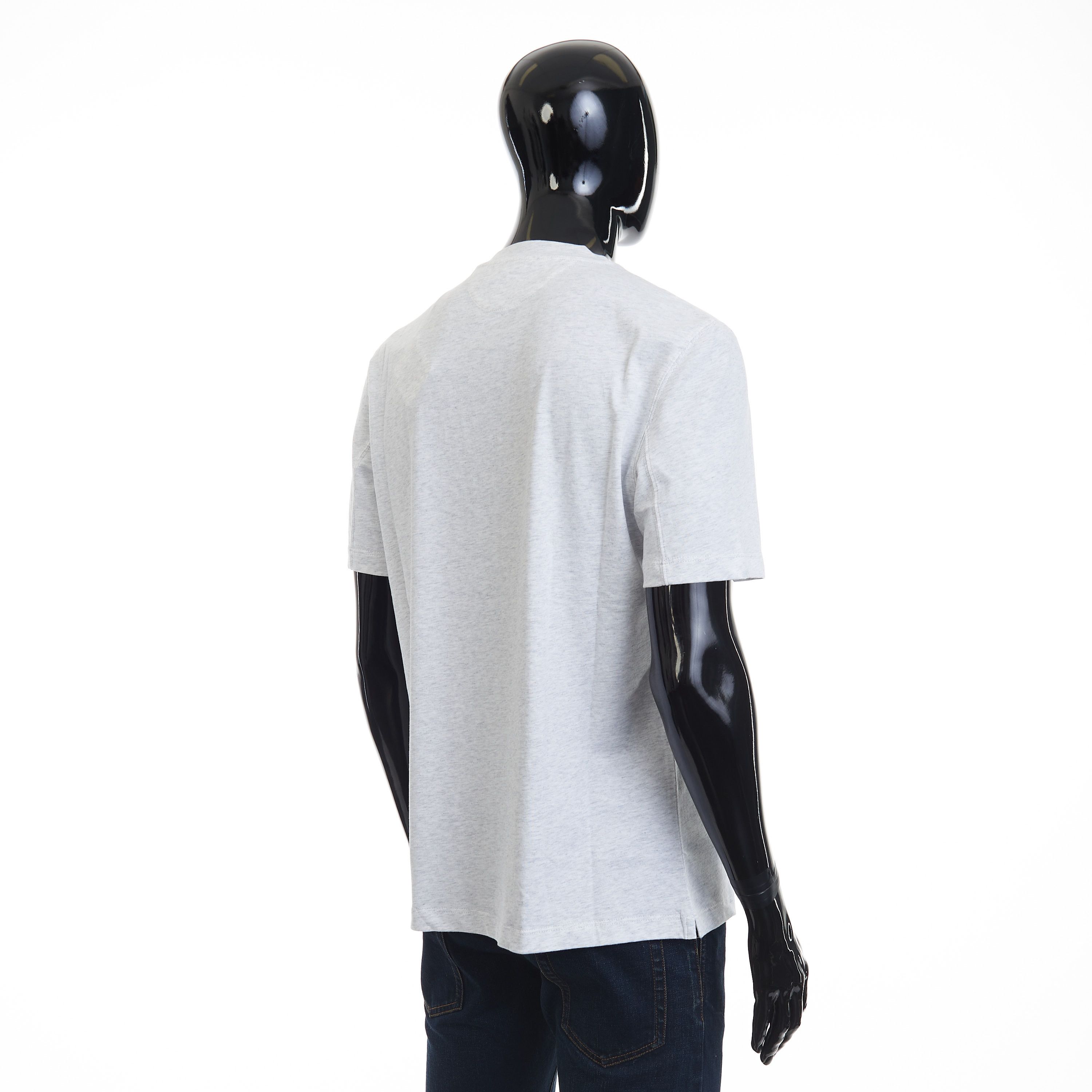 Brunello Cucinelli Light Grey Crew Neck T-shirt - Short-sleeve, Cotton Jersey Size US XXL / EU 58 / 5 - 5 Thumbnail