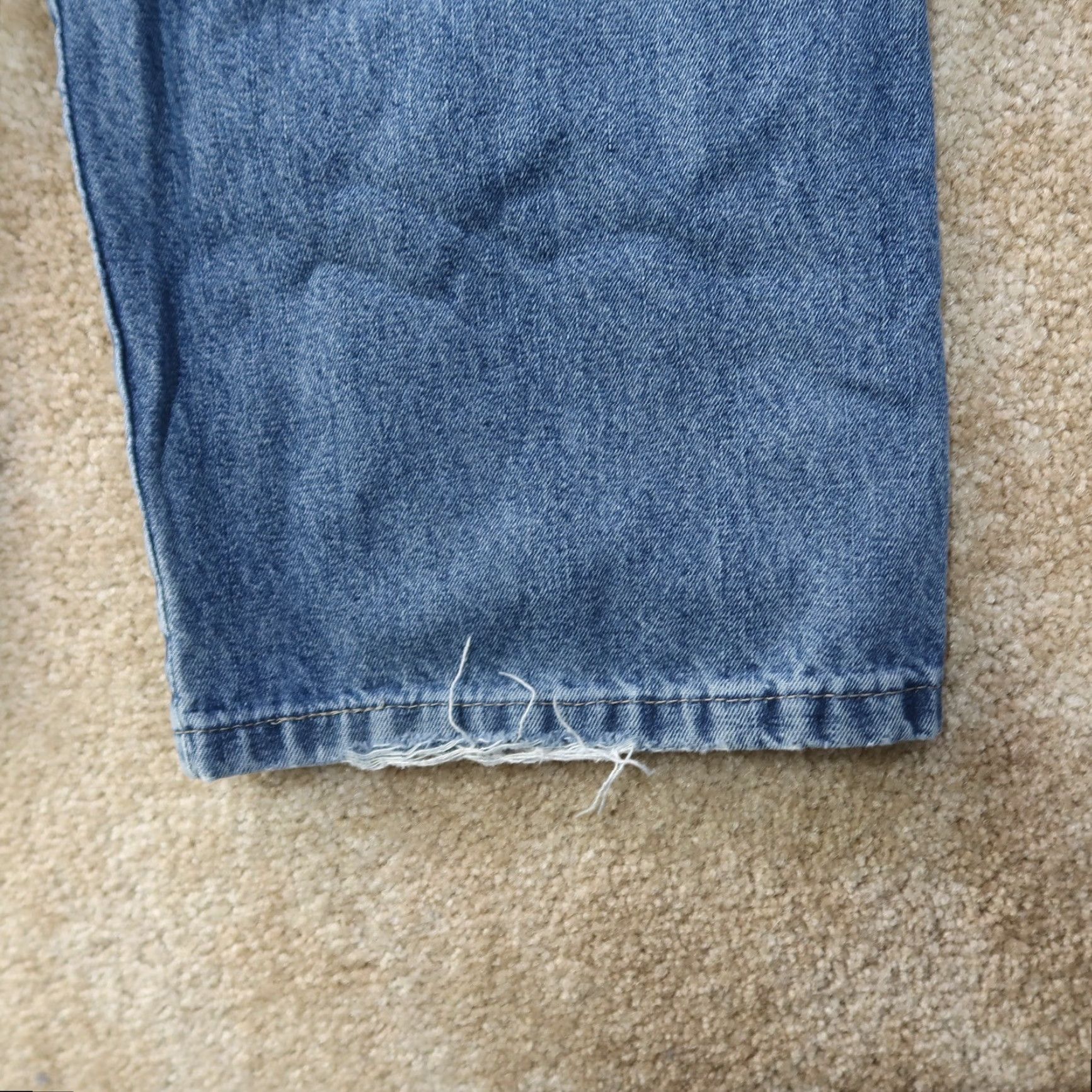 Wrangler Wrangler Carpenter Jeans Men's 40x30 Distressed Denim Work Pants Size US 40 / EU 56 - 7 Thumbnail