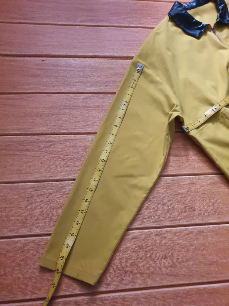 Japanese Brand Unbranded half zipper yellow colour longsleeve shirt Size US XL / EU 56 / 4 - 5 Thumbnail
